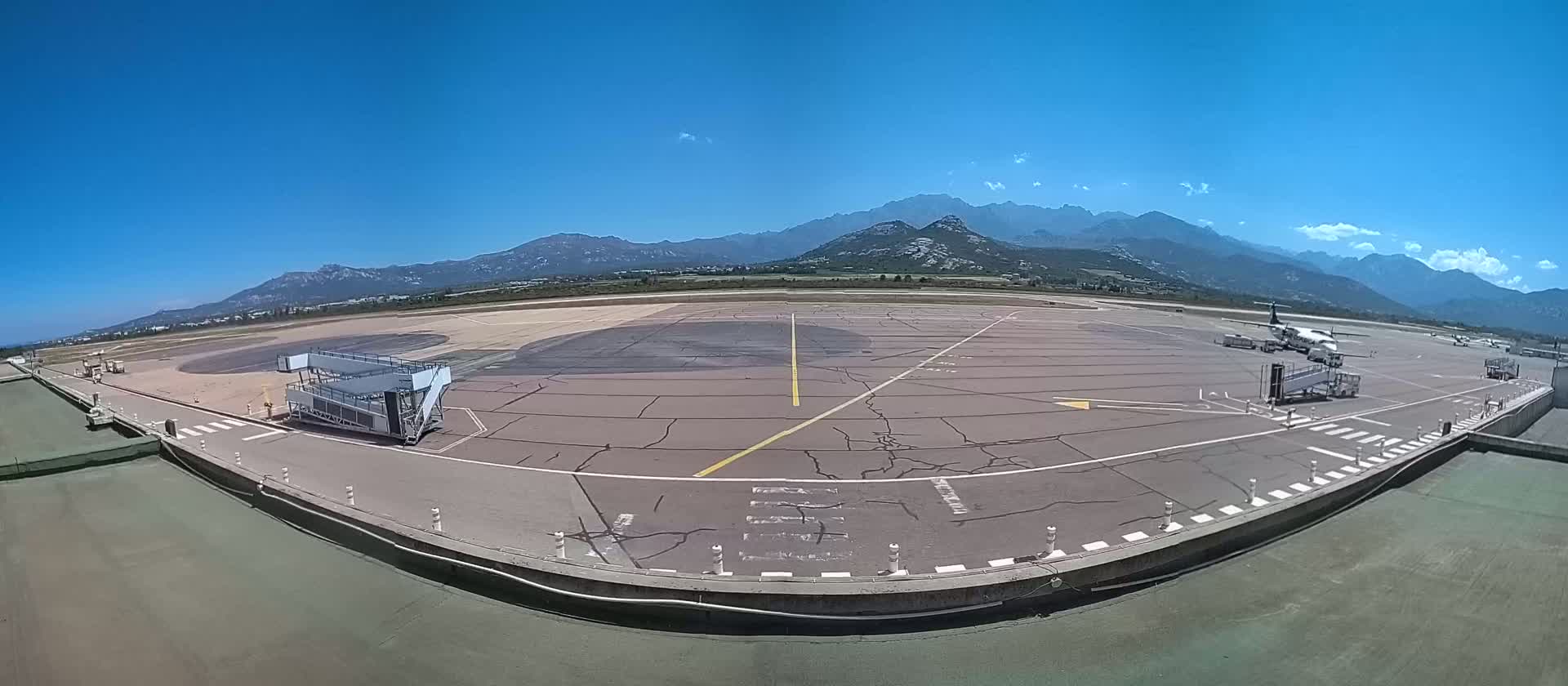 Corsica, Aéroport  de Calvi Sainte-Catherine Airport Live Cam CLY/LFKC - Calvi, Haute-Corse, Corse, France