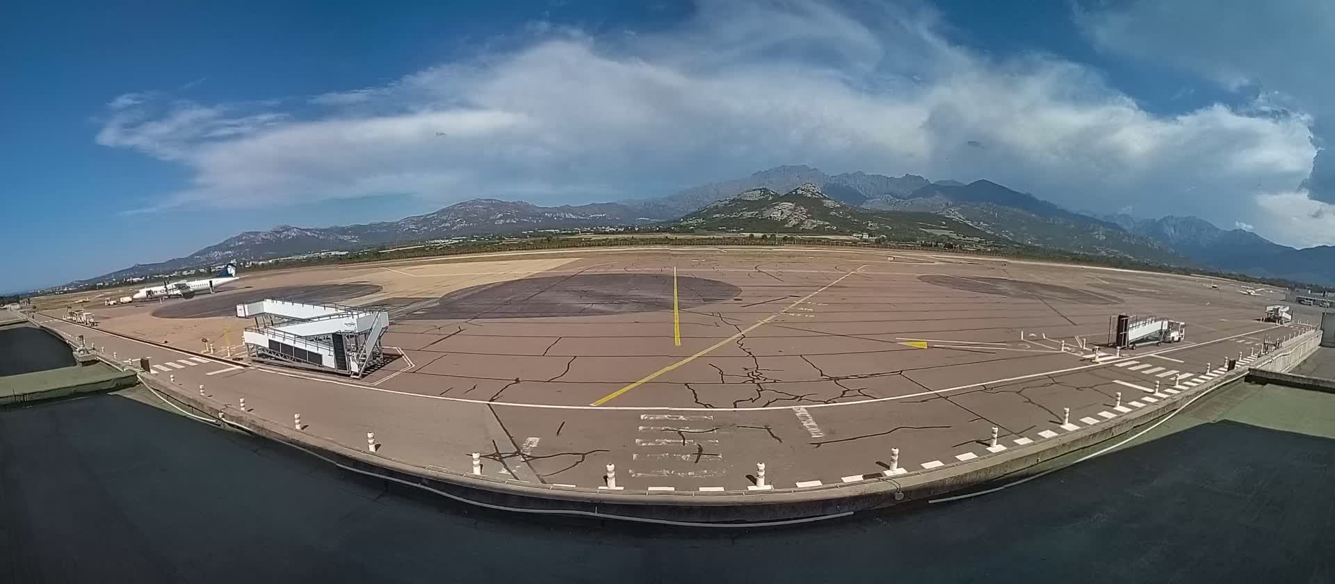 Corsica, Aéroport  de Calvi Sainte-Catherine Airport Live Cam CLY/LFKC - Calvi, Haute-Corse, Corse, France