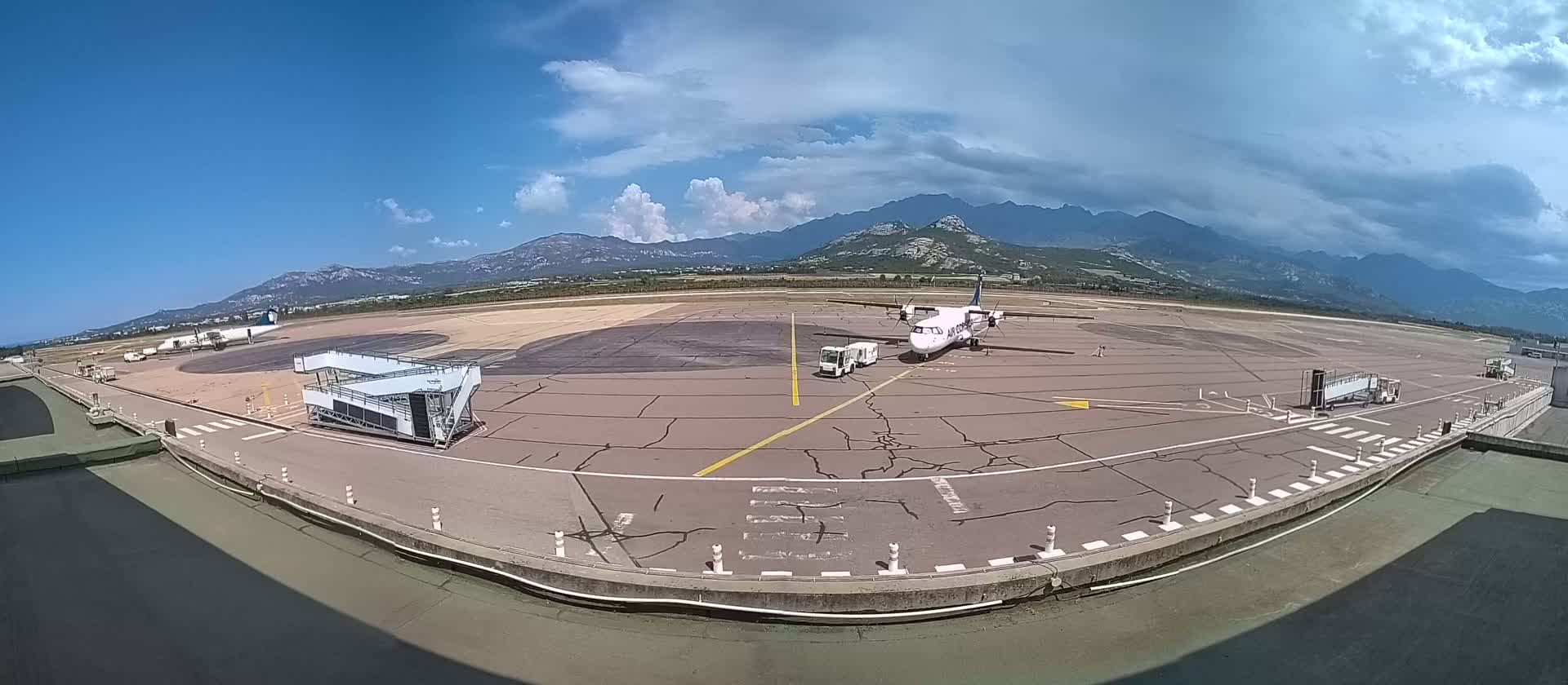 Corsica, Aéroport  de Calvi Sainte-Catherine Airport Live Cam CLY/LFKC - Calvi, Haute-Corse, Corse, France