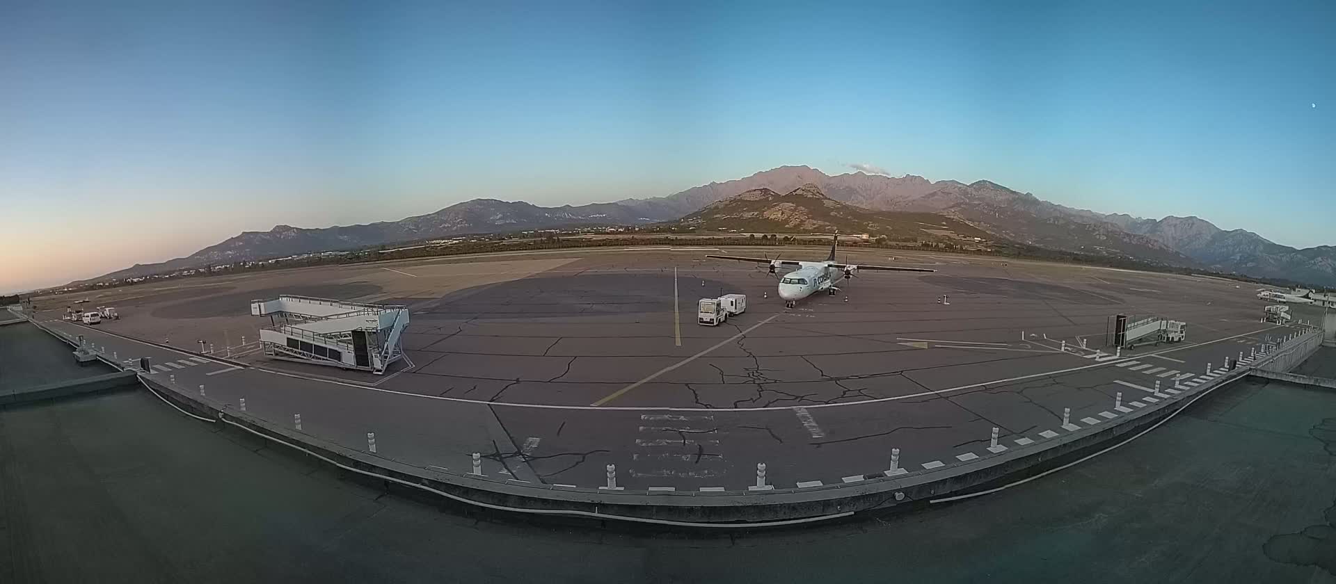 Corsica, Aéroport  de Calvi Sainte-Catherine Airport Live Cam CLY/LFKC - Calvi, Haute-Corse, Corse, France
