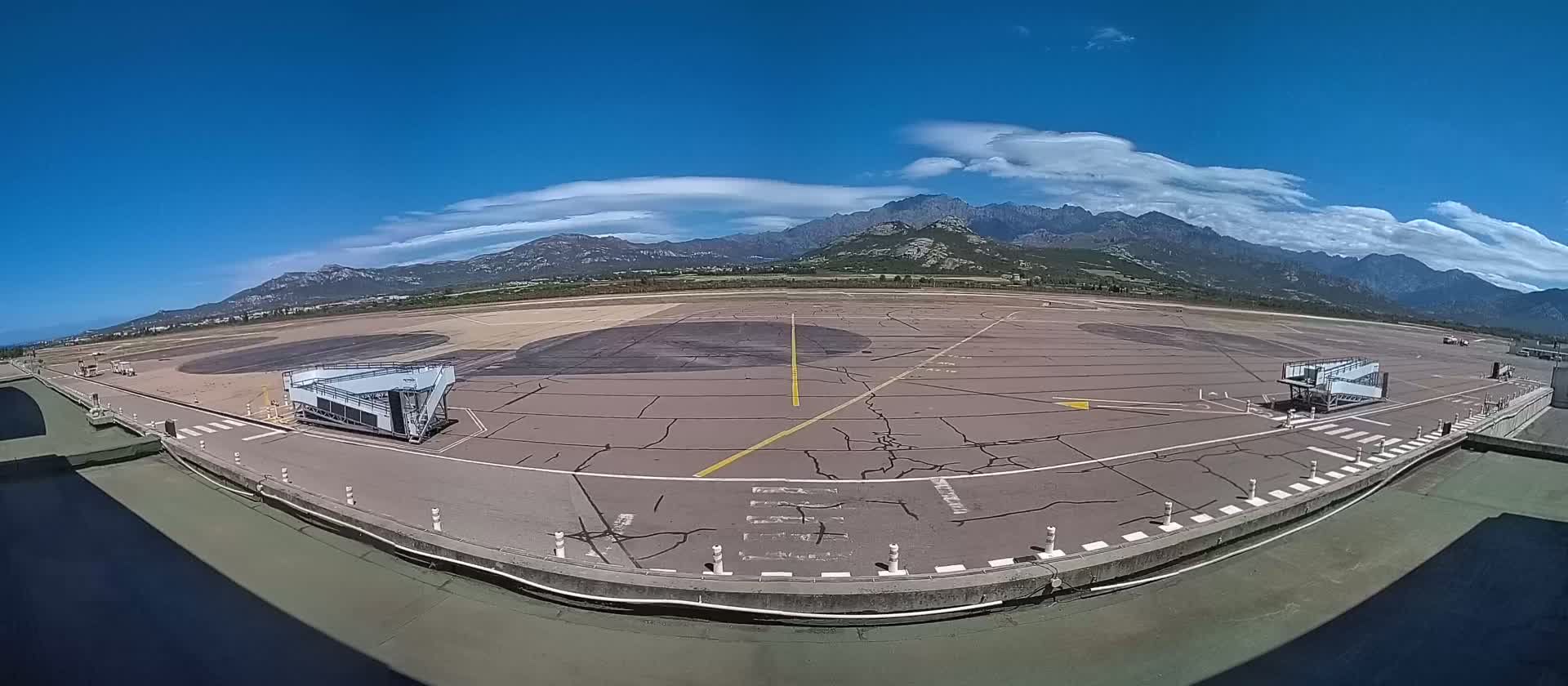 Corsica, Aéroport  de Calvi Sainte-Catherine Airport Live Cam CLY/LFKC - Calvi, Haute-Corse, Corse, France