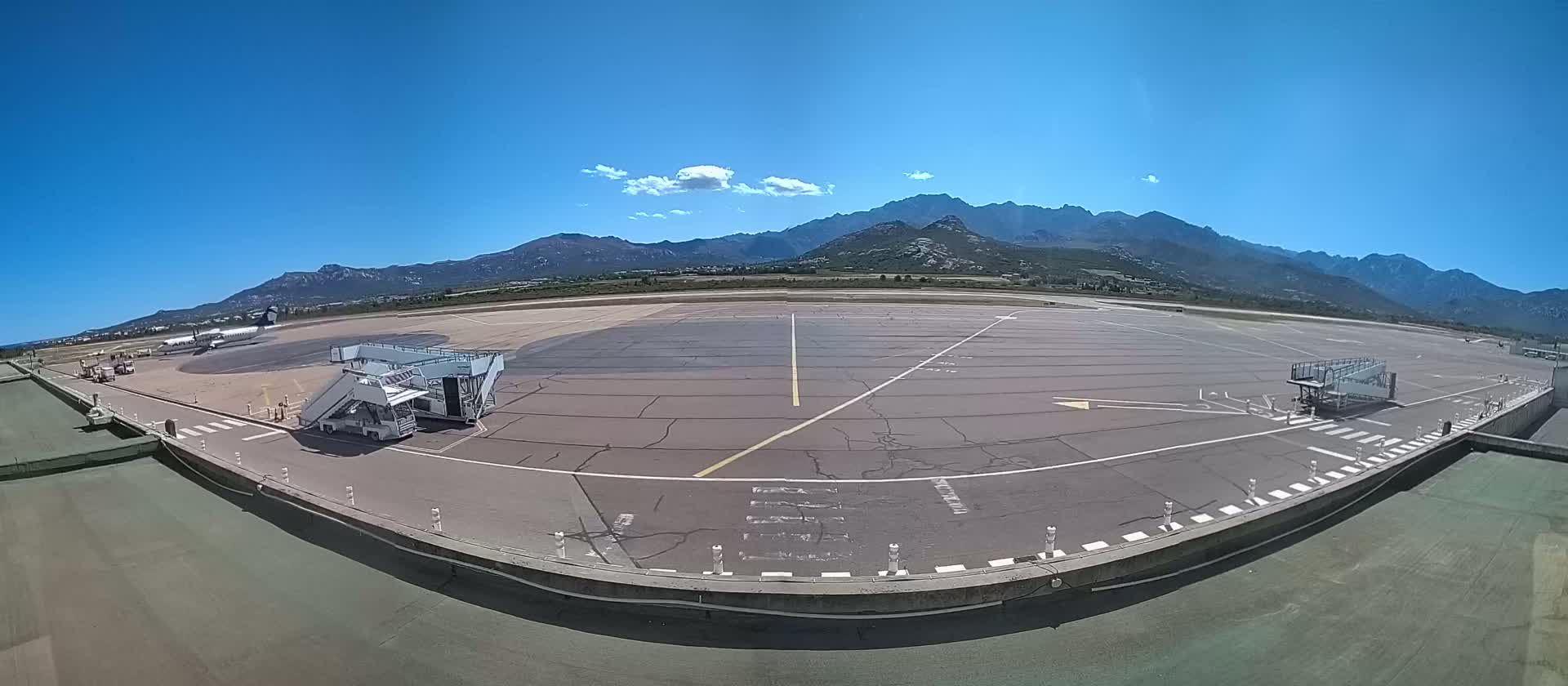 Corsica, Aéroport  de Calvi Sainte-Catherine Airport Live Cam CLY/LFKC - Calvi, Haute-Corse, Corse, France