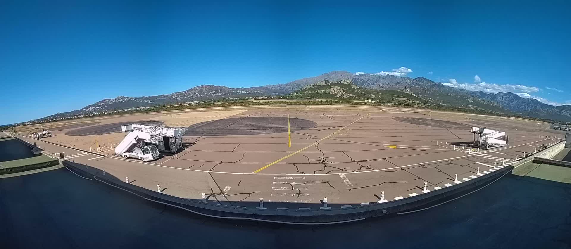 Corsica, Aéroport  de Calvi Sainte-Catherine Airport Live Cam CLY/LFKC - Calvi, Haute-Corse, Corse, France