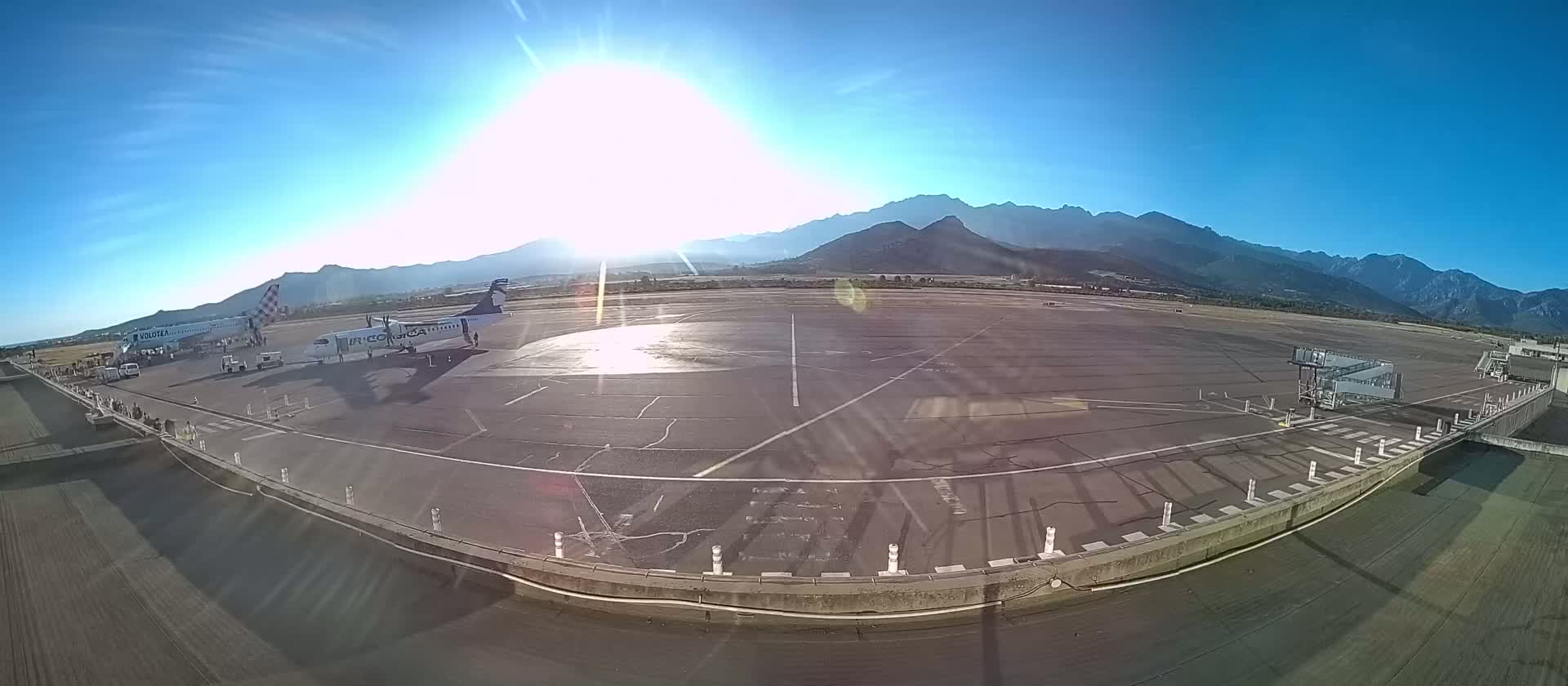 Corsica, Aéroport  de Calvi Sainte-Catherine Airport Live Cam CLY/LFKC - Calvi, Haute-Corse, Corse, France