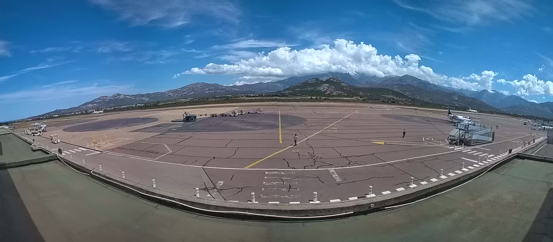 Corsica, Aéroport  de Calvi Sainte-Catherine Airport Live Cam CLY/LFKC - Calvi, Haute-Corse, Corse, France
