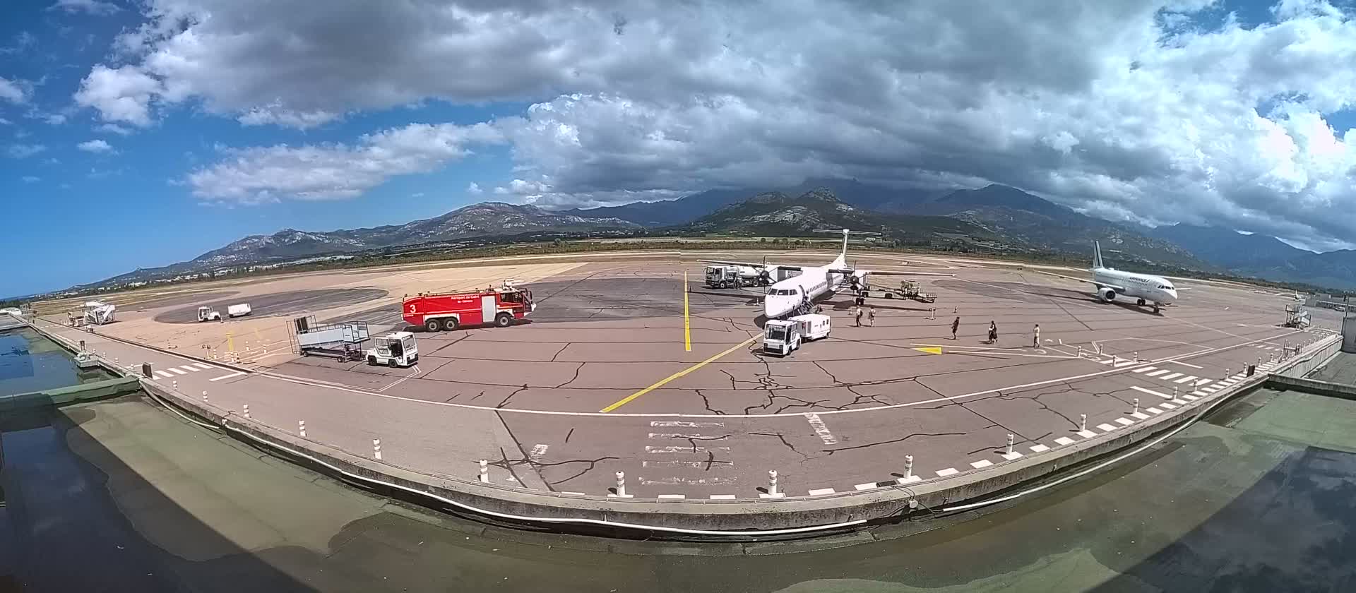Corsica, Aéroport  de Calvi Sainte-Catherine Airport Live Cam CLY/LFKC - Calvi, Haute-Corse, Corse, France