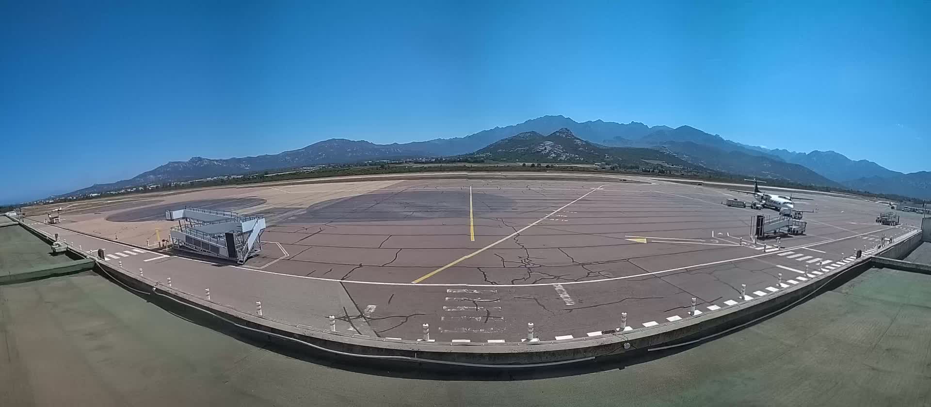 Corsica, Aéroport  de Calvi Sainte-Catherine Airport Live Cam CLY/LFKC - Calvi, Haute-Corse, Corse, France