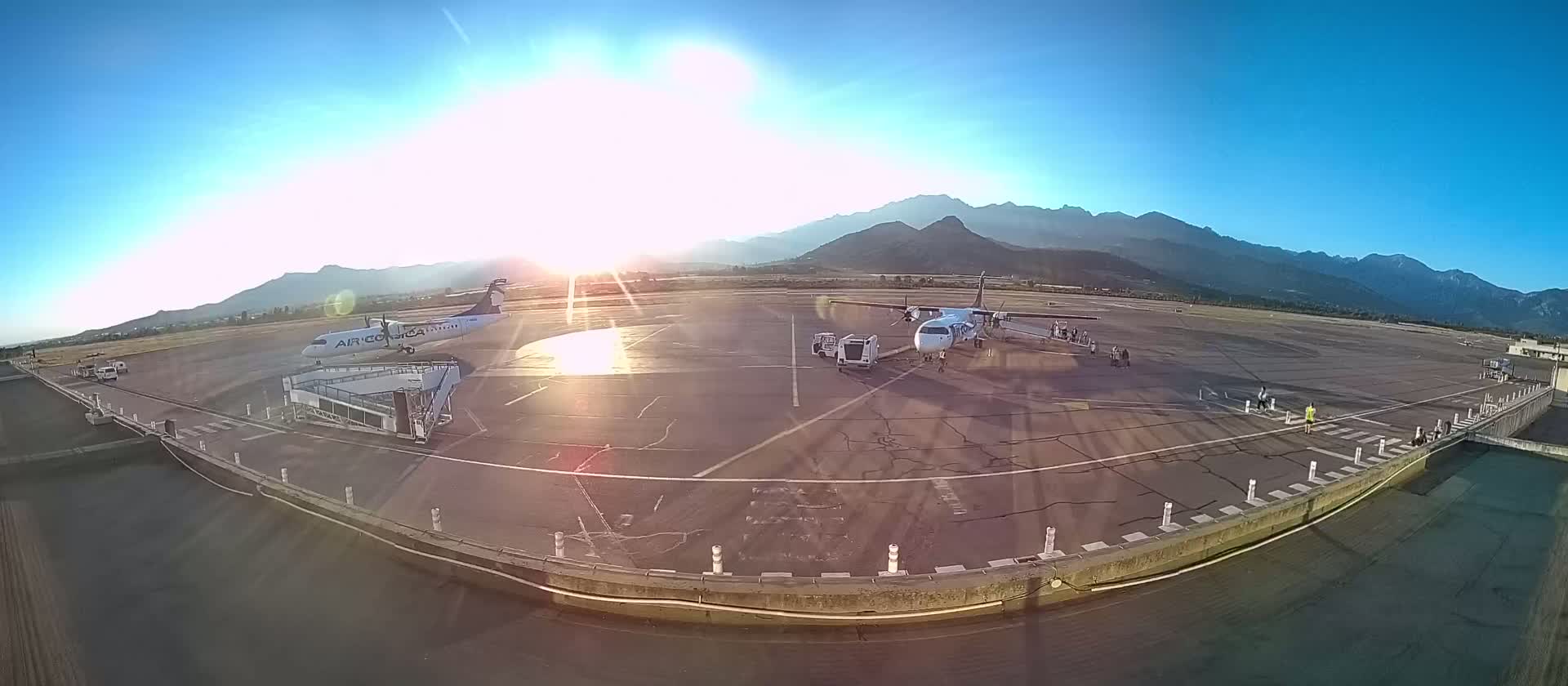 Corsica, Aéroport  de Calvi Sainte-Catherine Airport Live Cam CLY/LFKC - Calvi, Haute-Corse, Corse, France