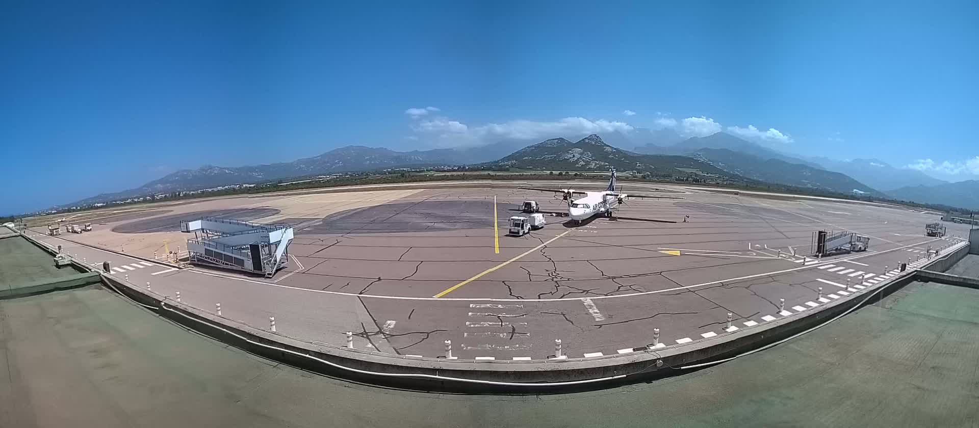 Corsica, Aéroport  de Calvi Sainte-Catherine Airport Live Cam CLY/LFKC - Calvi, Haute-Corse, Corse, France