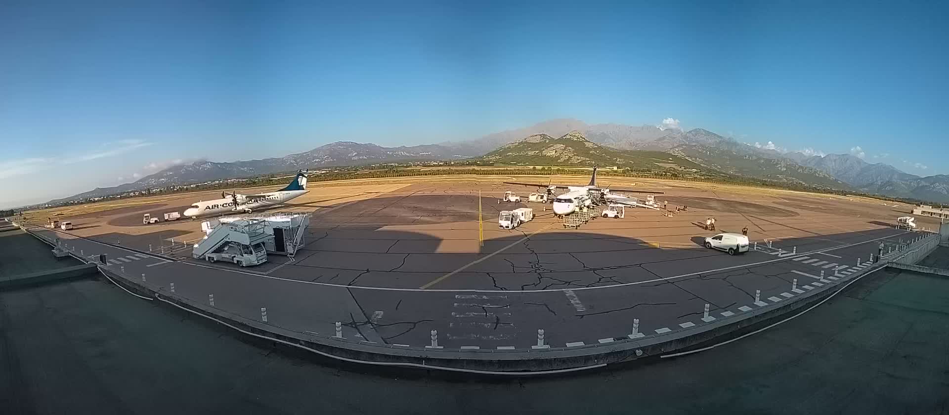 Corsica, Aéroport  de Calvi Sainte-Catherine Airport Live Cam CLY/LFKC - Calvi, Haute-Corse, Corse, France