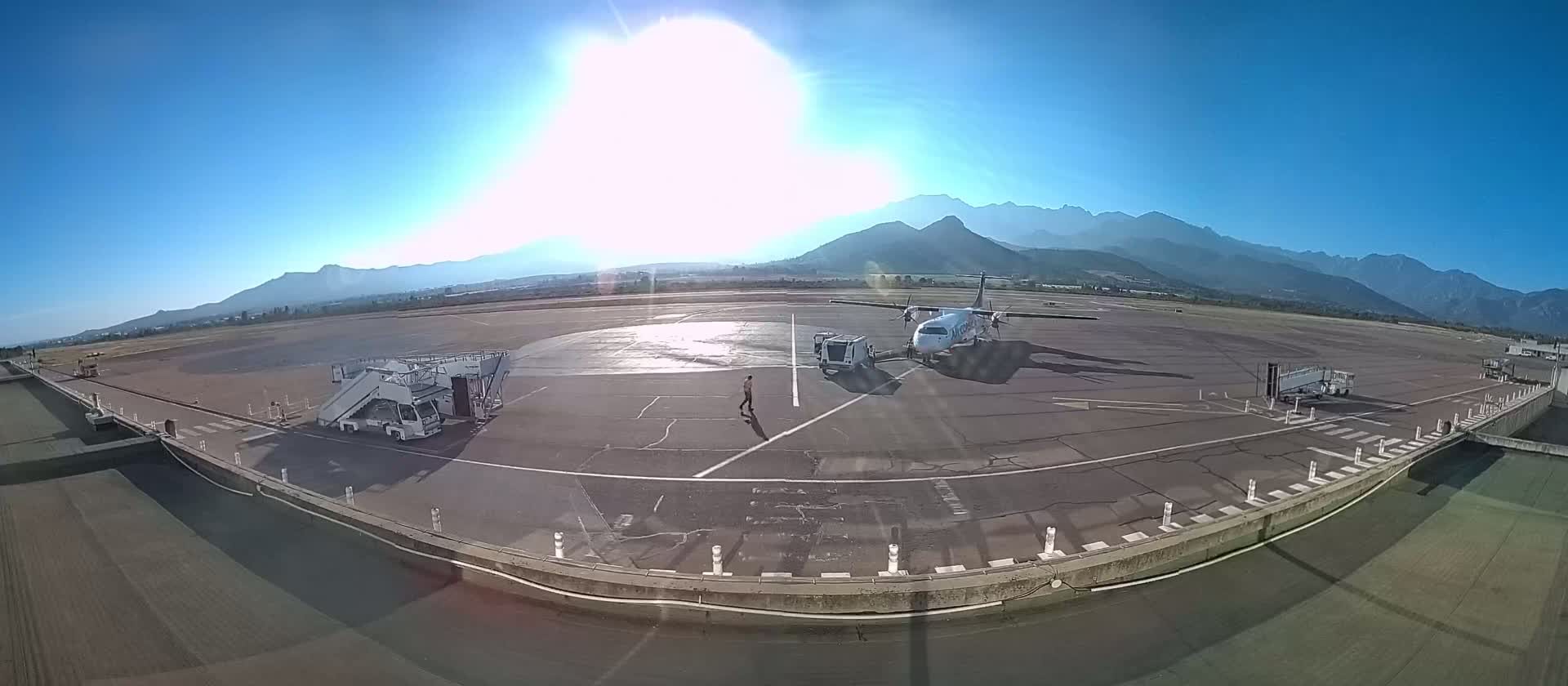 Corsica, Aéroport  de Calvi Sainte-Catherine Airport Live Cam CLY/LFKC - Calvi, Haute-Corse, Corse, France