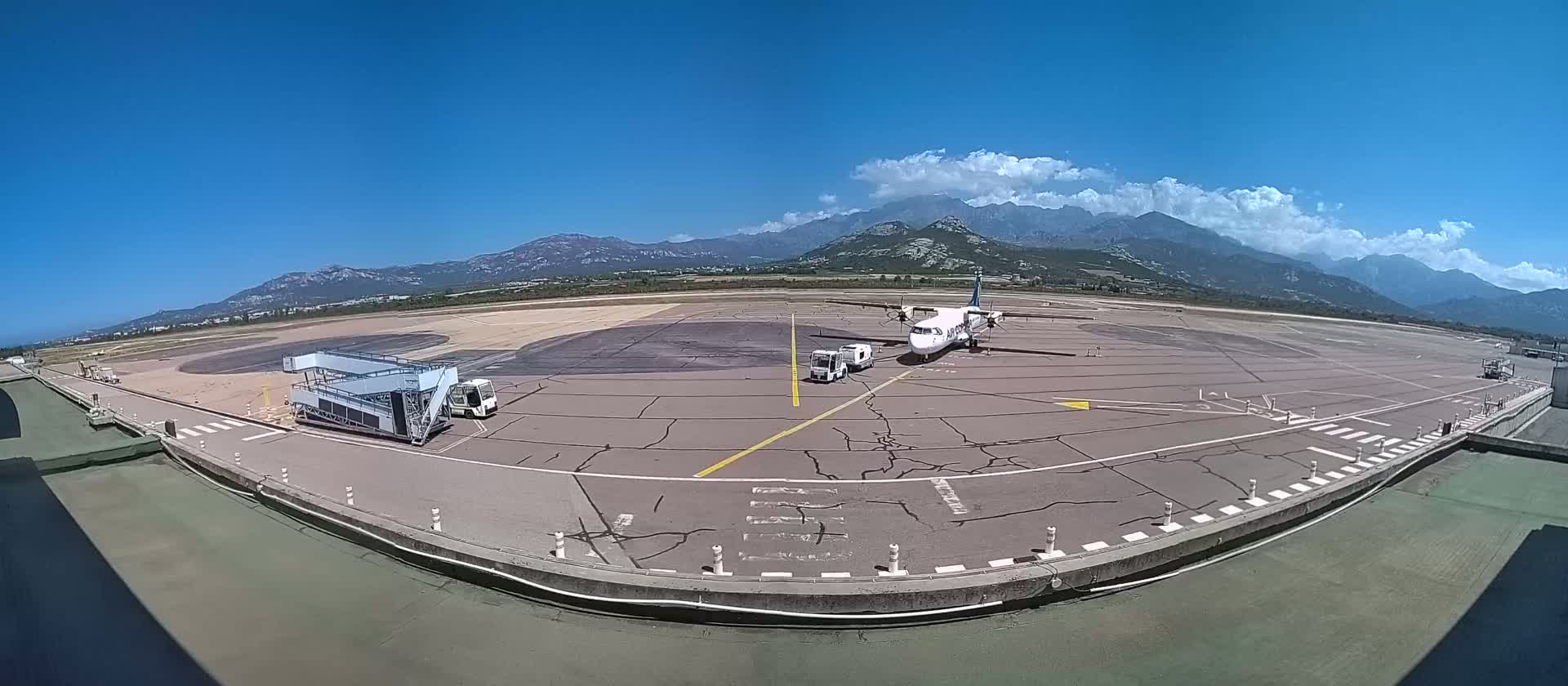 Corsica, Aéroport  de Calvi Sainte-Catherine Airport Live Cam CLY/LFKC - Calvi, Haute-Corse, Corse, France