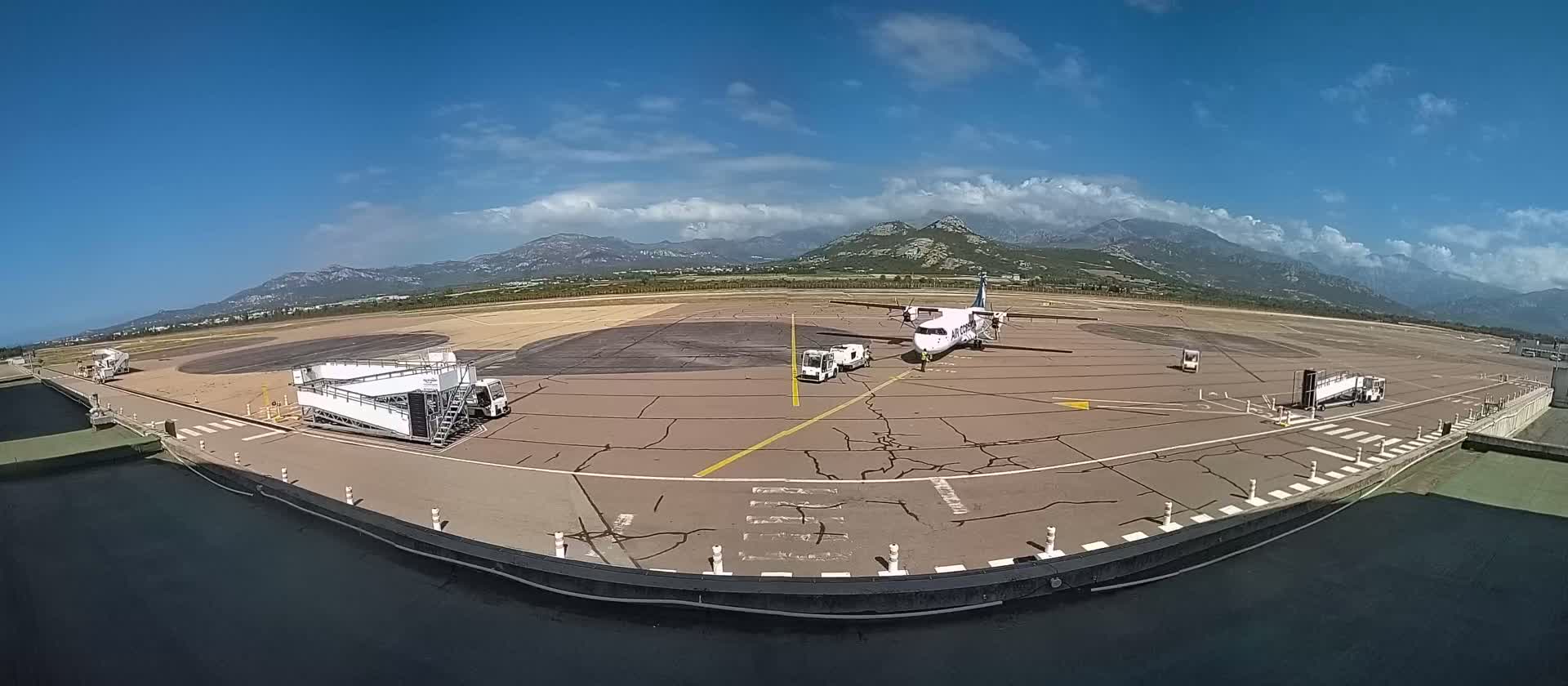 Corsica, Aéroport  de Calvi Sainte-Catherine Airport Live Cam CLY/LFKC - Calvi, Haute-Corse, Corse, France