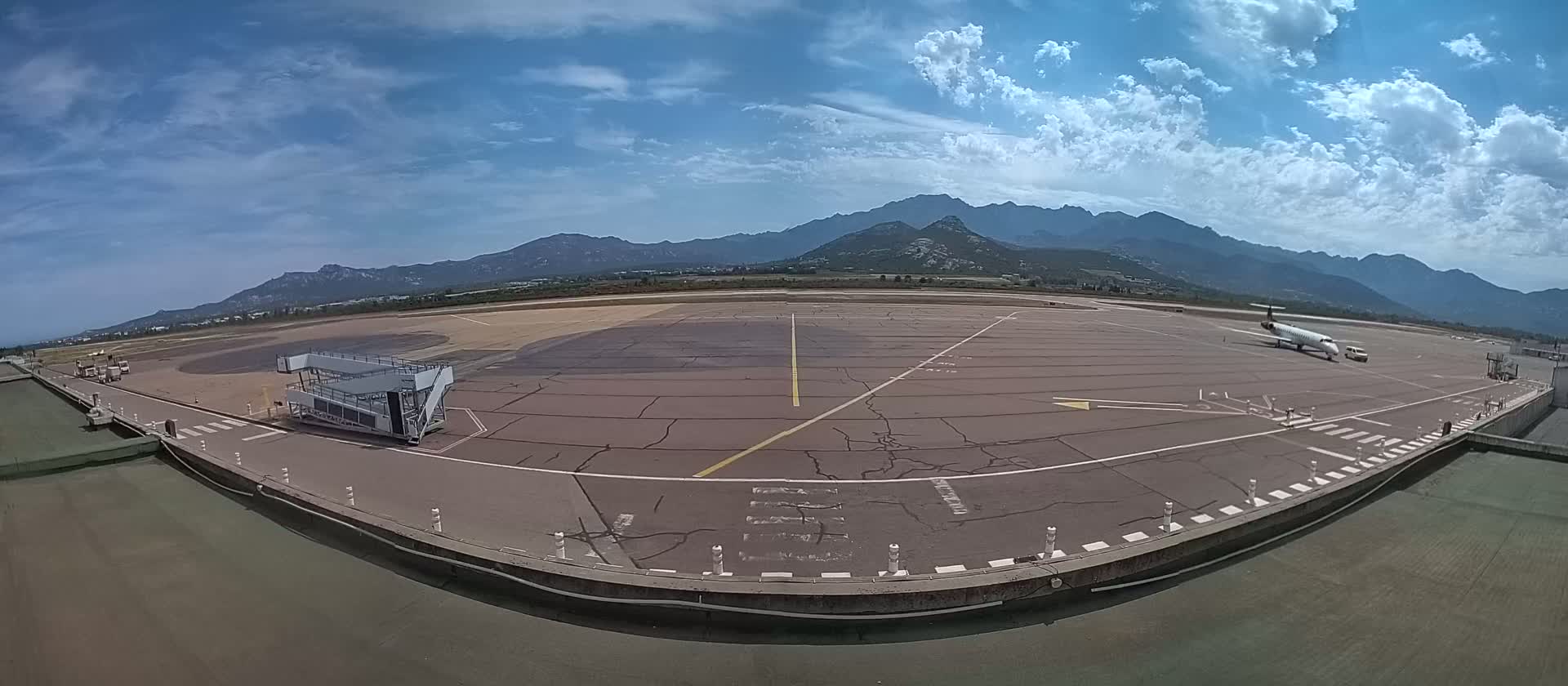 Corsica, Aéroport  de Calvi Sainte-Catherine Airport Live Cam CLY/LFKC - Calvi, Haute-Corse, Corse, France