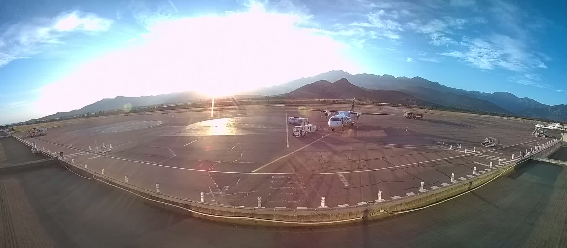 Corsica, Aéroport  de Calvi Sainte-Catherine Airport Live Cam CLY/LFKC - Calvi, Haute-Corse, Corse, France