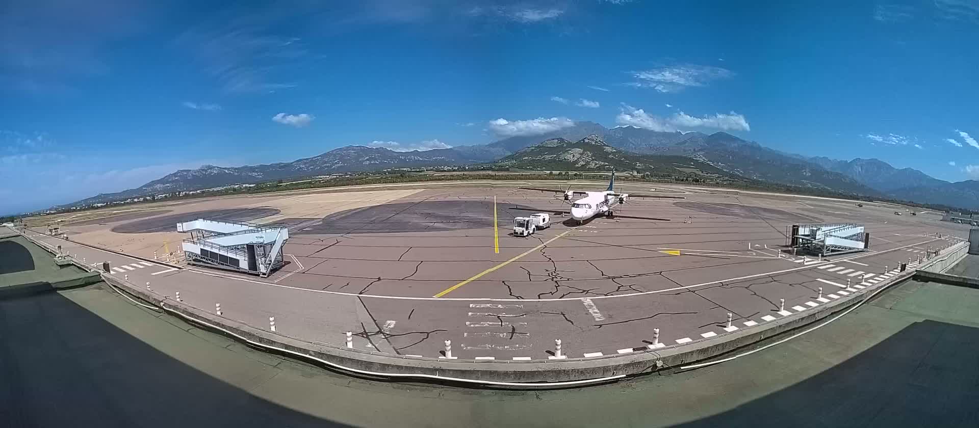 Corsica, Aéroport  de Calvi Sainte-Catherine Airport Live Cam CLY/LFKC - Calvi, Haute-Corse, Corse, France