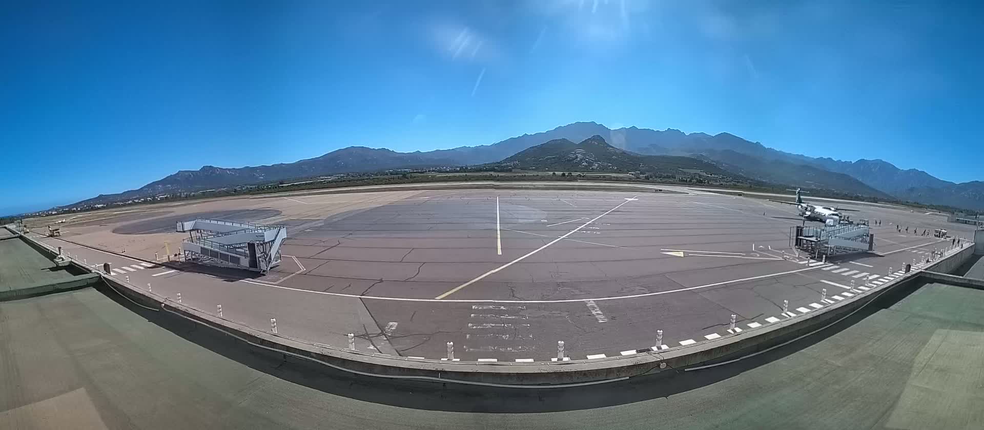 Corsica, Aéroport  de Calvi Sainte-Catherine Airport Live Cam CLY/LFKC - Calvi, Haute-Corse, Corse, France