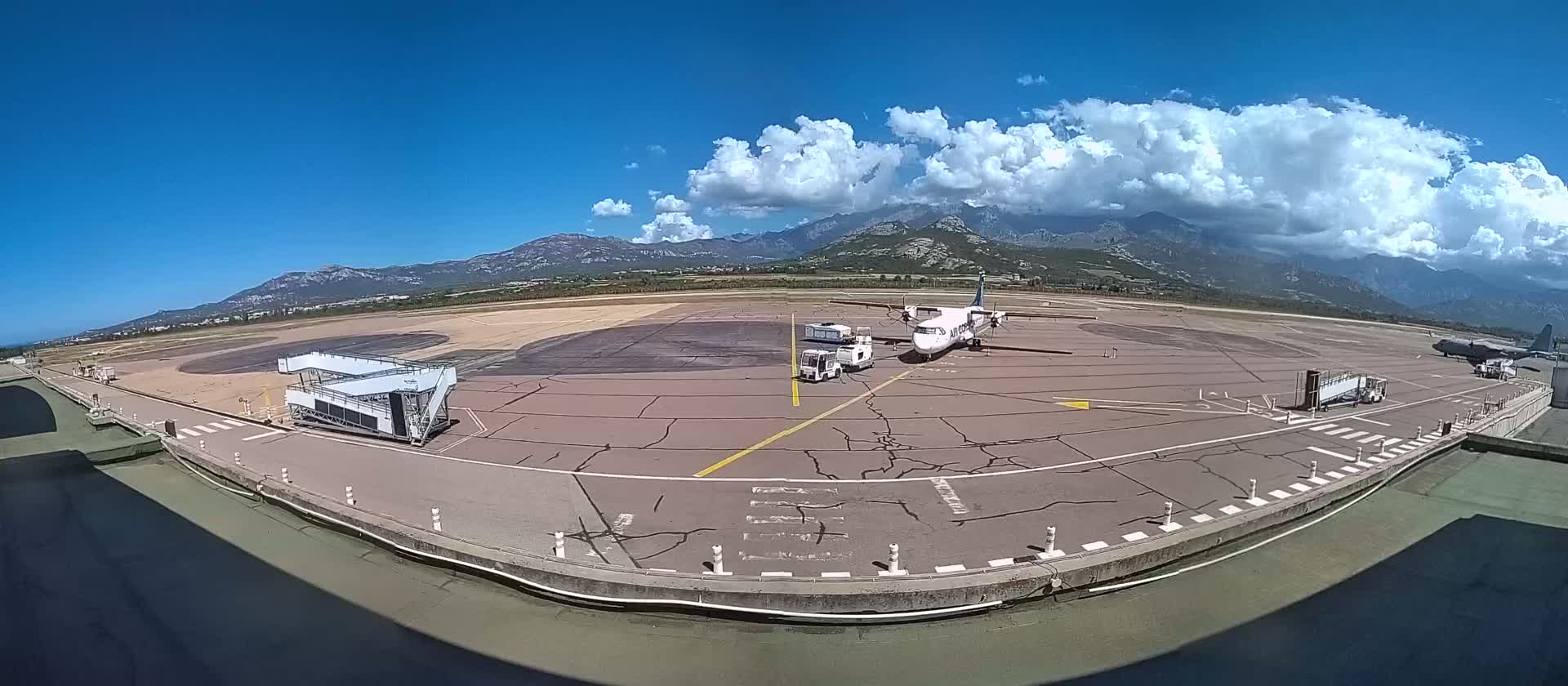 Corsica, Aéroport  de Calvi Sainte-Catherine Airport Live Cam CLY/LFKC - Calvi, Haute-Corse, Corse, France