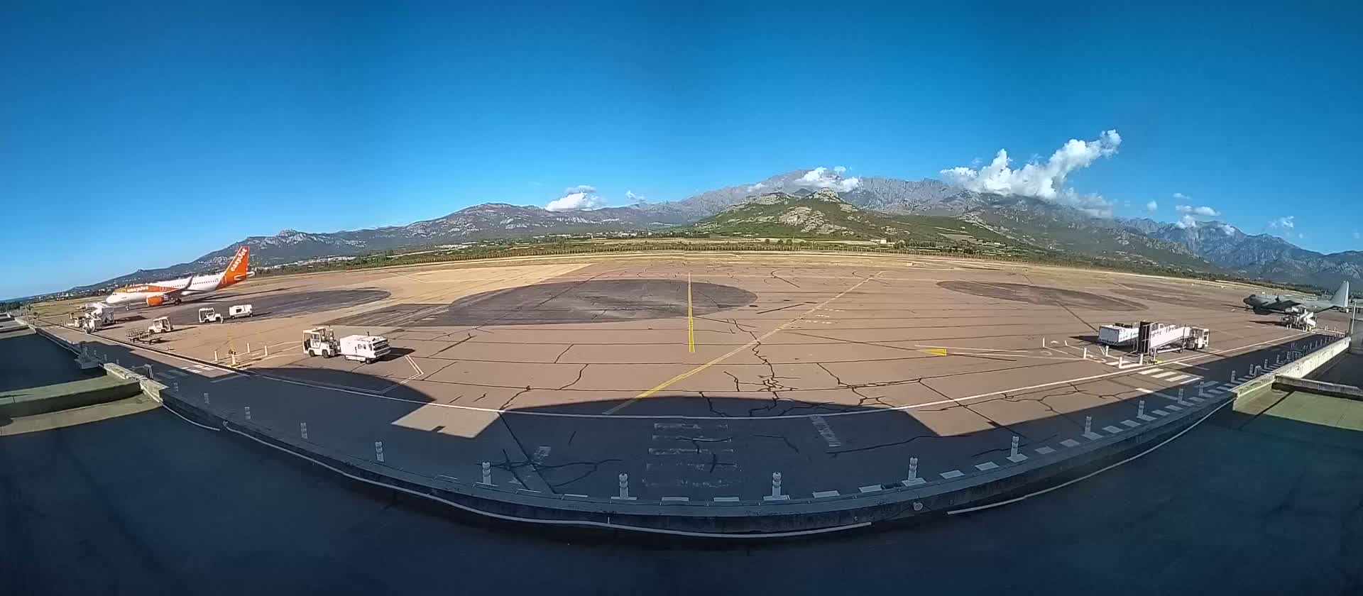 Corsica, Aéroport  de Calvi Sainte-Catherine Airport Live Cam CLY/LFKC - Calvi, Haute-Corse, Corse, France