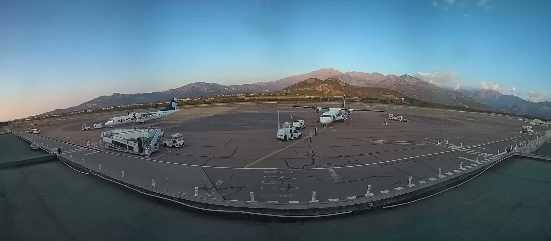 Corsica, Aéroport  de Calvi Sainte-Catherine Airport Live Cam CLY/LFKC - Calvi, Haute-Corse, Corse, France