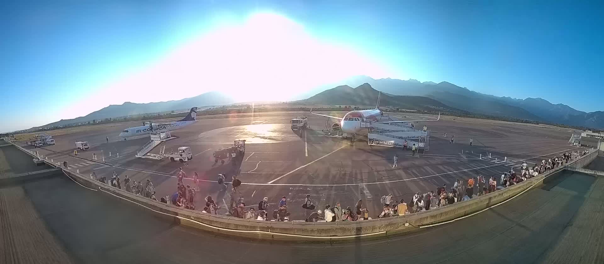 Corsica, Aéroport  de Calvi Sainte-Catherine Airport Live Cam CLY/LFKC - Calvi, Haute-Corse, Corse, France