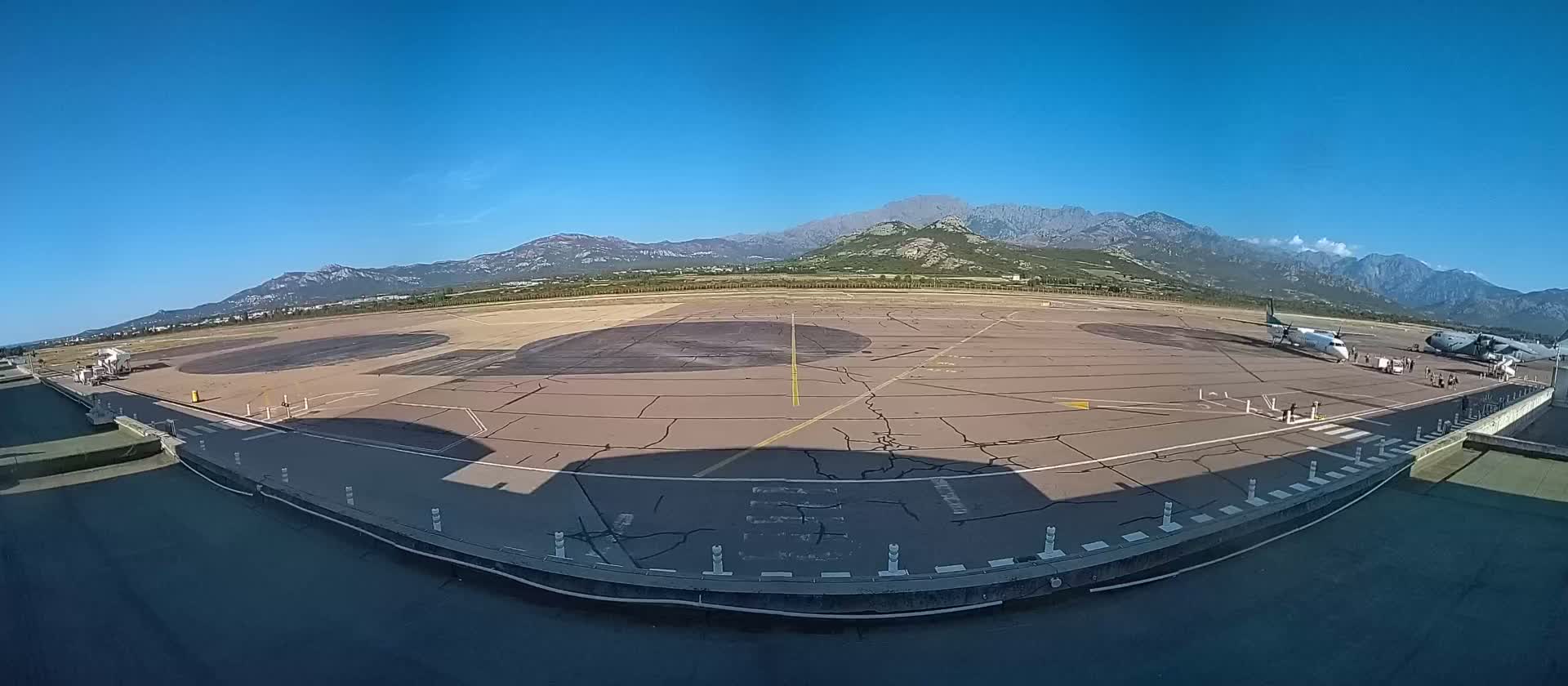Corsica, Aéroport  de Calvi Sainte-Catherine Airport Live Cam CLY/LFKC - Calvi, Haute-Corse, Corse, France