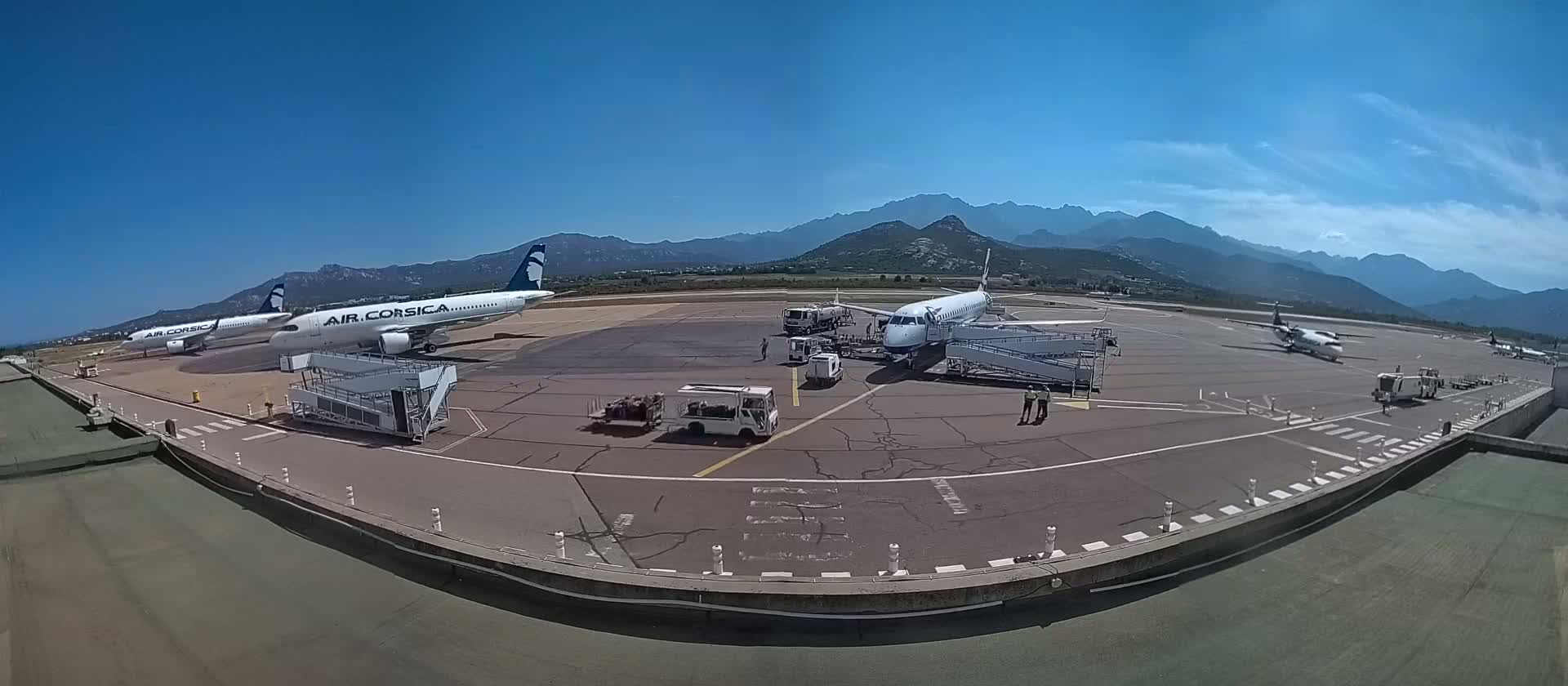 Corsica, Aéroport  de Calvi Sainte-Catherine Airport Live Cam CLY/LFKC - Calvi, Haute-Corse, Corse, France