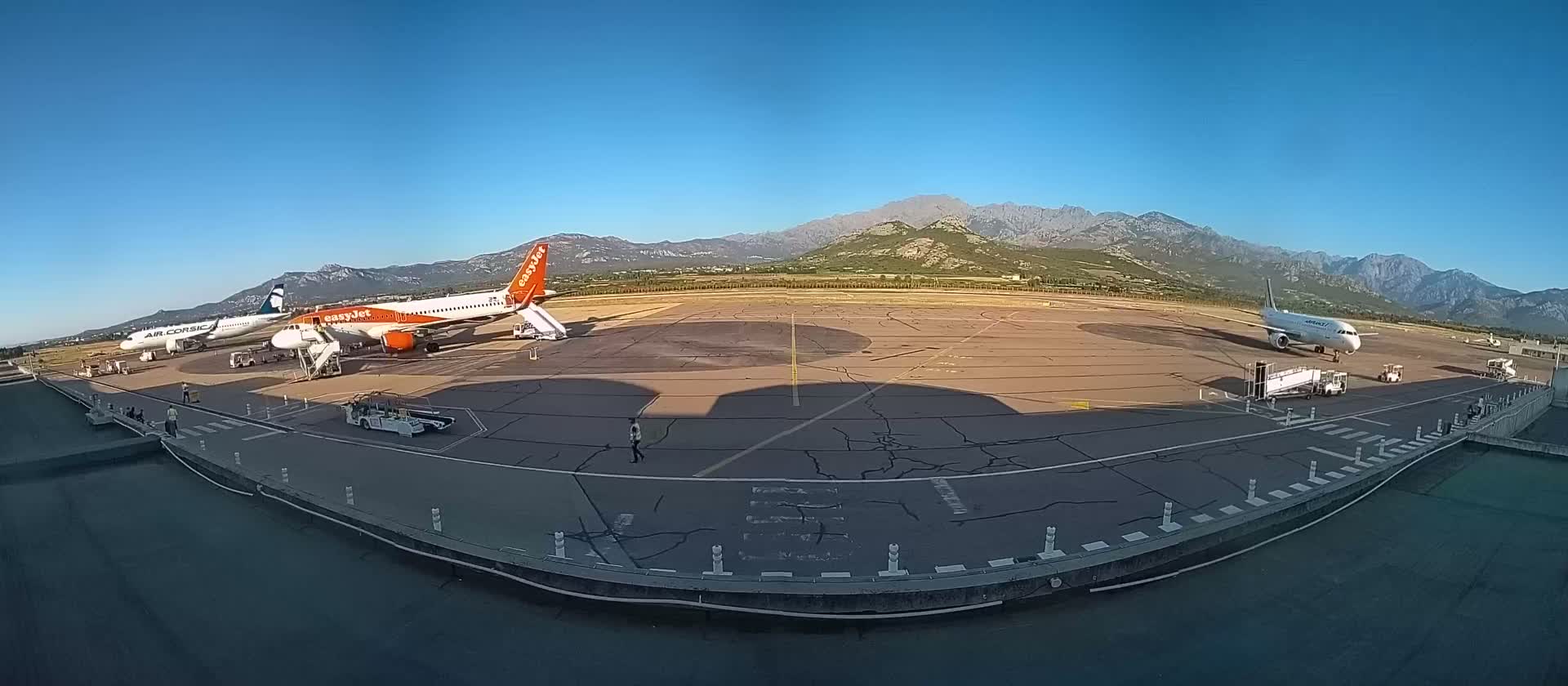 Corsica, Aéroport  de Calvi Sainte-Catherine Airport Live Cam CLY/LFKC - Calvi, Haute-Corse, Corse, France