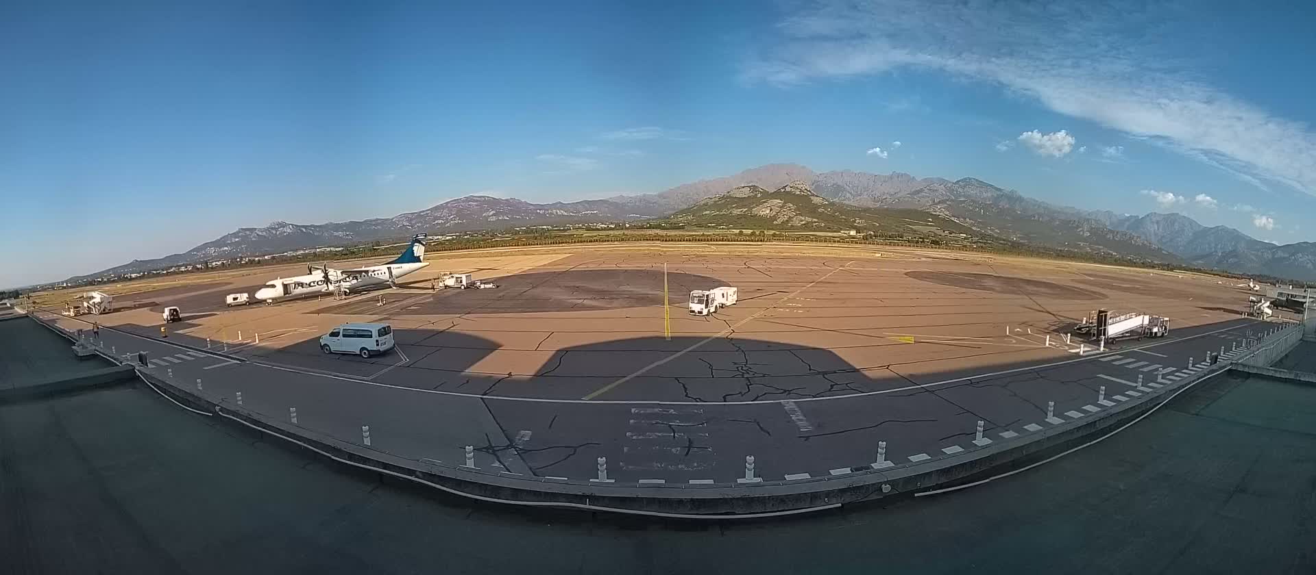 Corsica, Aéroport  de Calvi Sainte-Catherine Airport Live Cam CLY/LFKC - Calvi, Haute-Corse, Corse, France