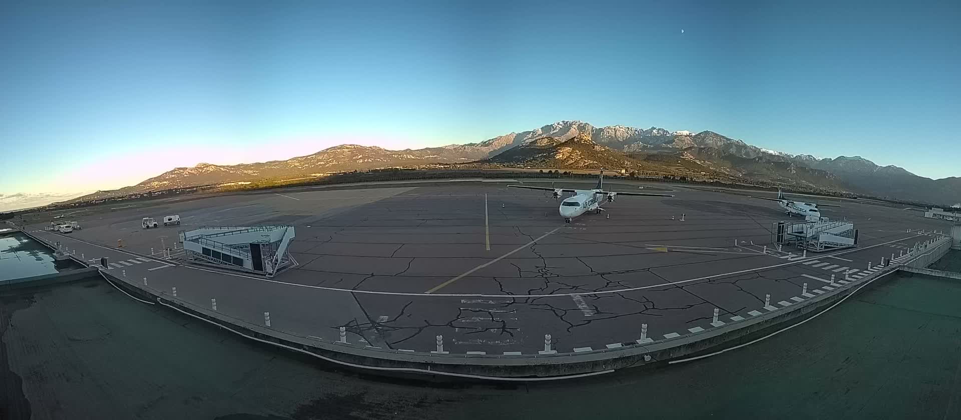 Corsica, Aéroport  de Calvi Sainte-Catherine Airport Live Cam CLY/LFKC - Calvi, Haute-Corse, Corse, France
