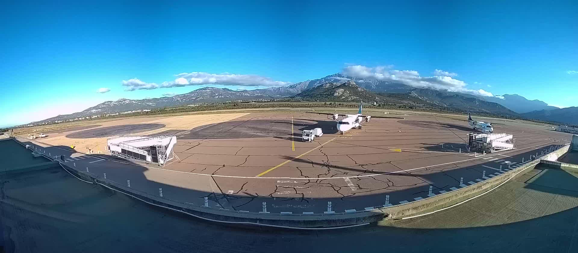 Corsica, Aéroport  de Calvi Sainte-Catherine Airport Live Cam CLY/LFKC - Calvi, Haute-Corse, Corse, France