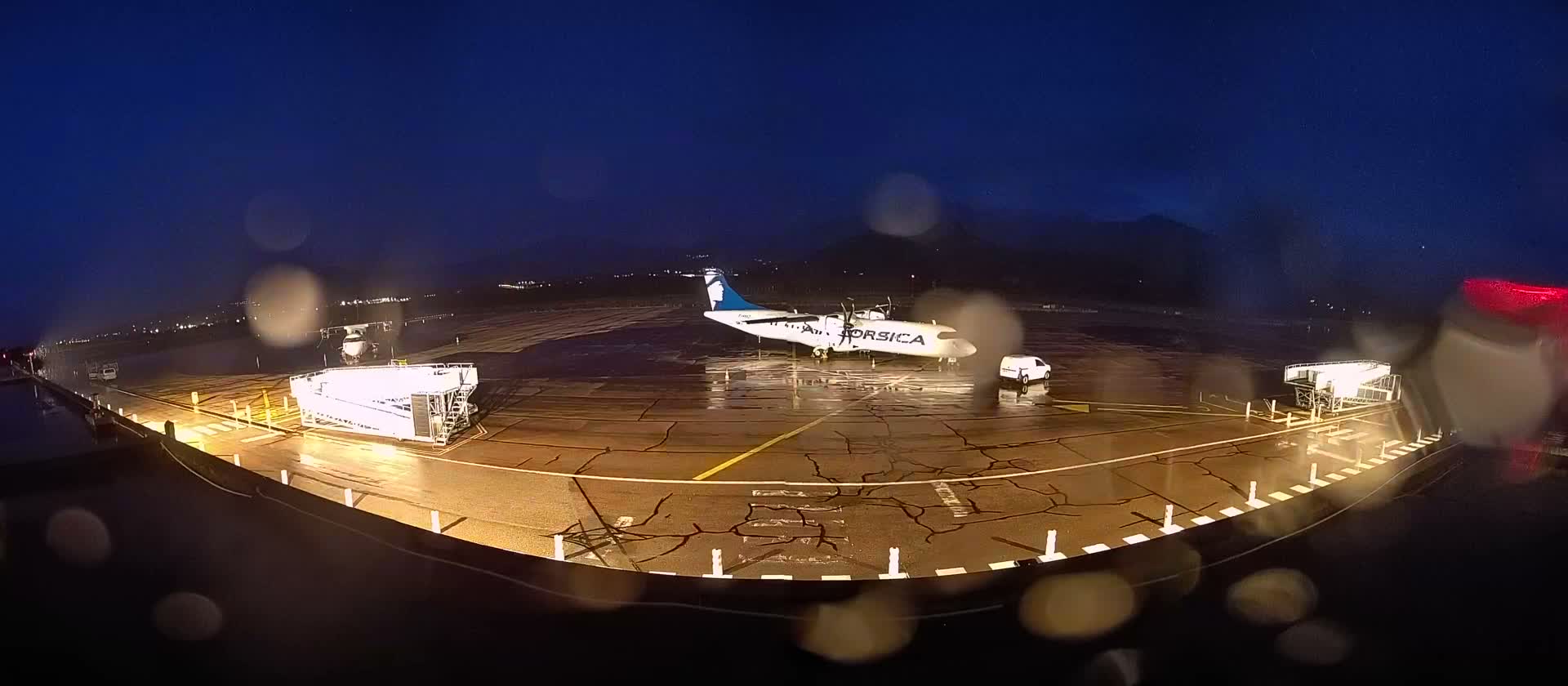 Corsica, Aéroport  de Calvi Sainte-Catherine Airport Live Cam CLY/LFKC - Calvi, Haute-Corse, Corse, France