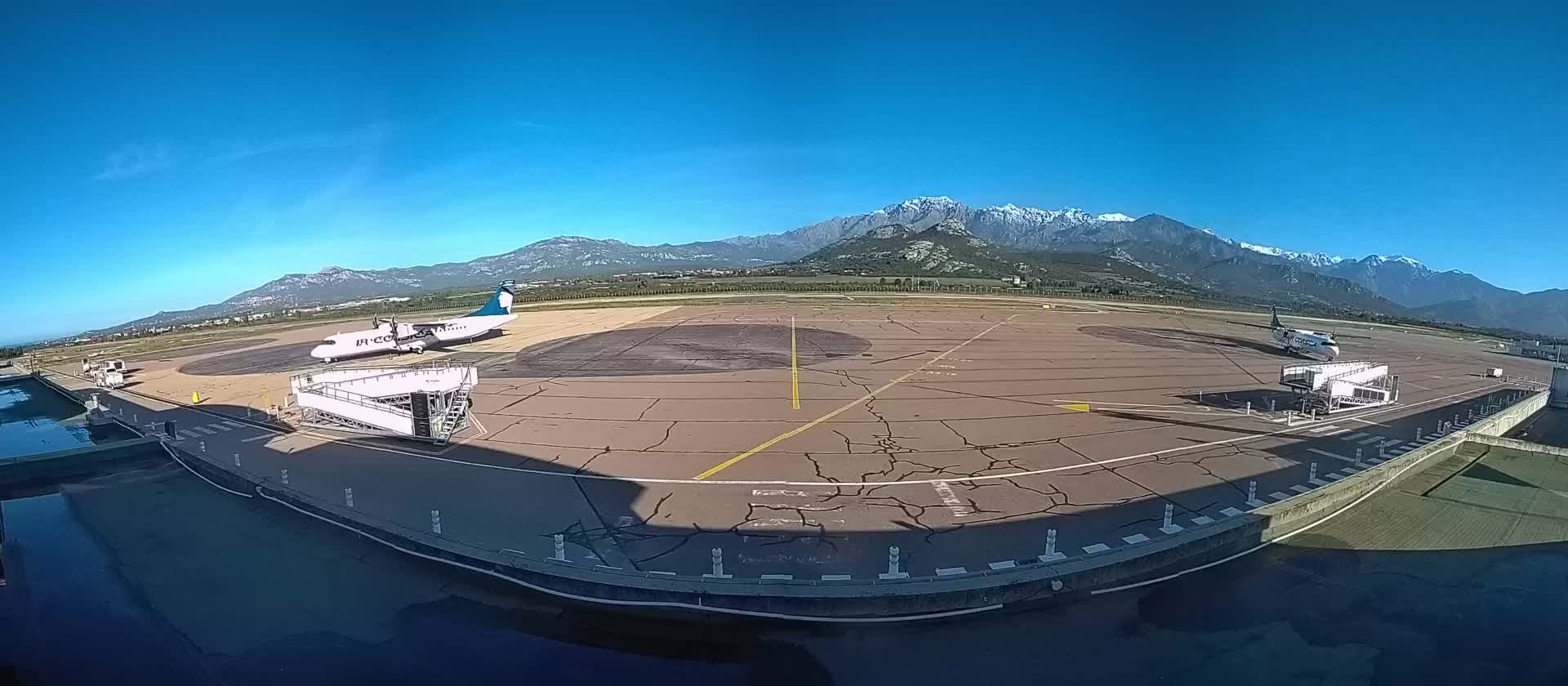 Corsica, Aéroport  de Calvi Sainte-Catherine Airport Live Cam CLY/LFKC - Calvi, Haute-Corse, Corse, France