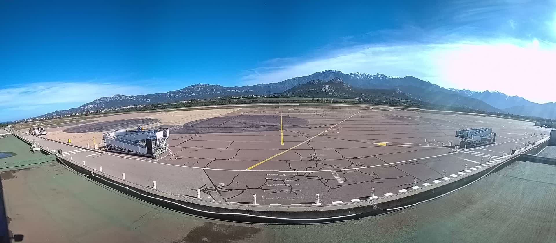 Corsica, Aéroport  de Calvi Sainte-Catherine Airport Live Cam CLY/LFKC - Calvi, Haute-Corse, Corse, France