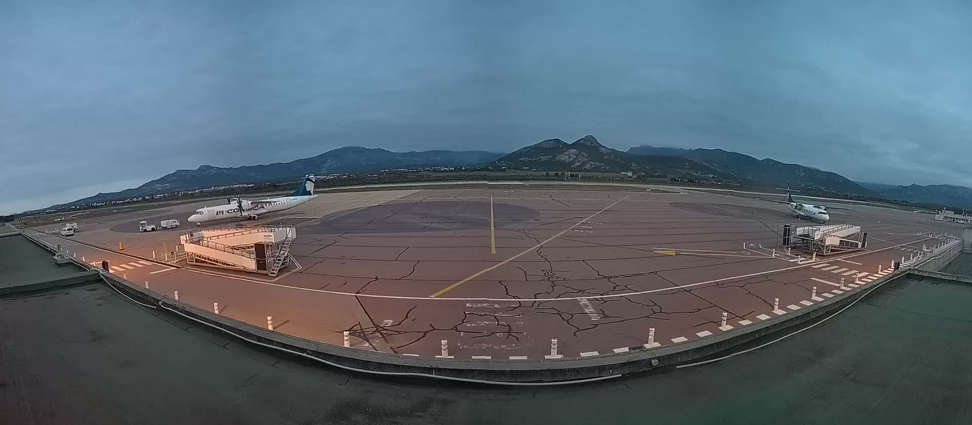 Corsica, Aéroport  de Calvi Sainte-Catherine Airport Live Cam CLY/LFKC - Calvi, Haute-Corse, Corse, France