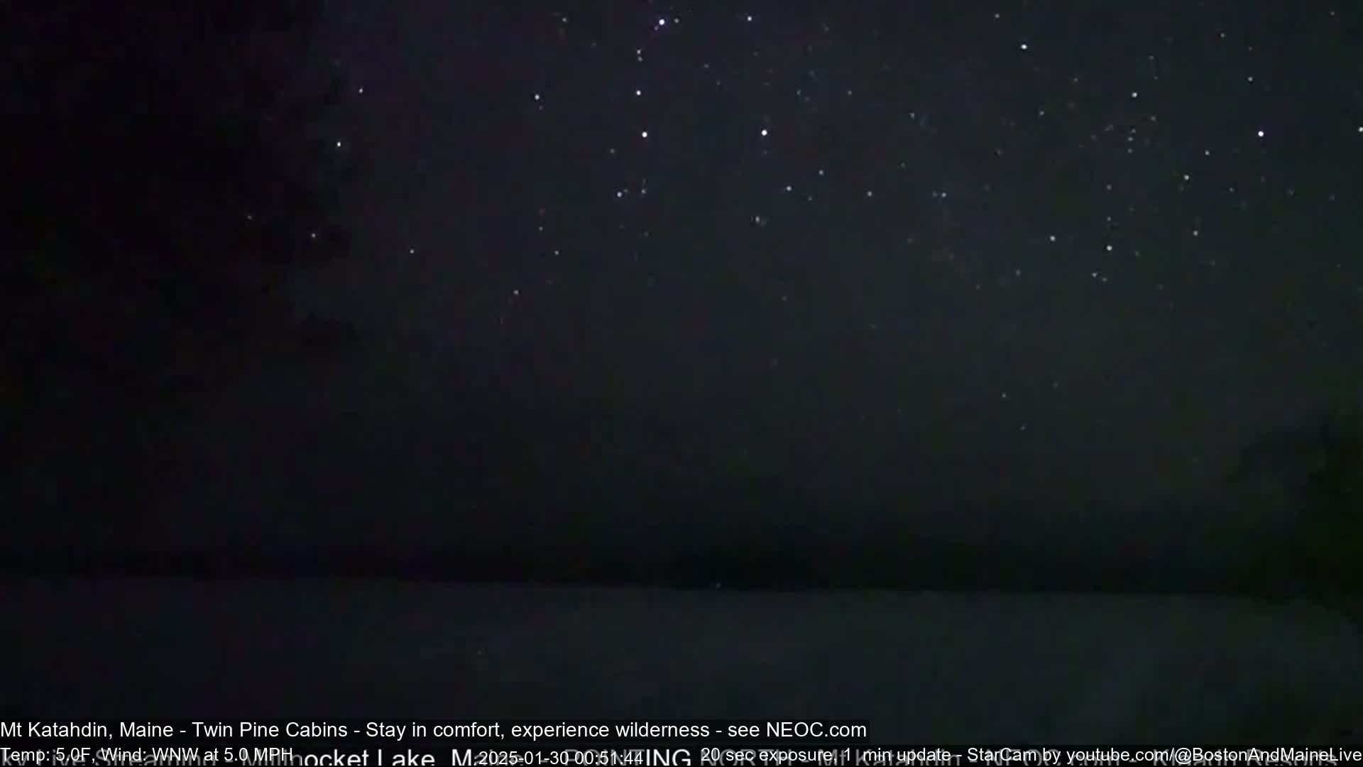 Mt Katahdin Live Cam - Millinocket, Maine, USA