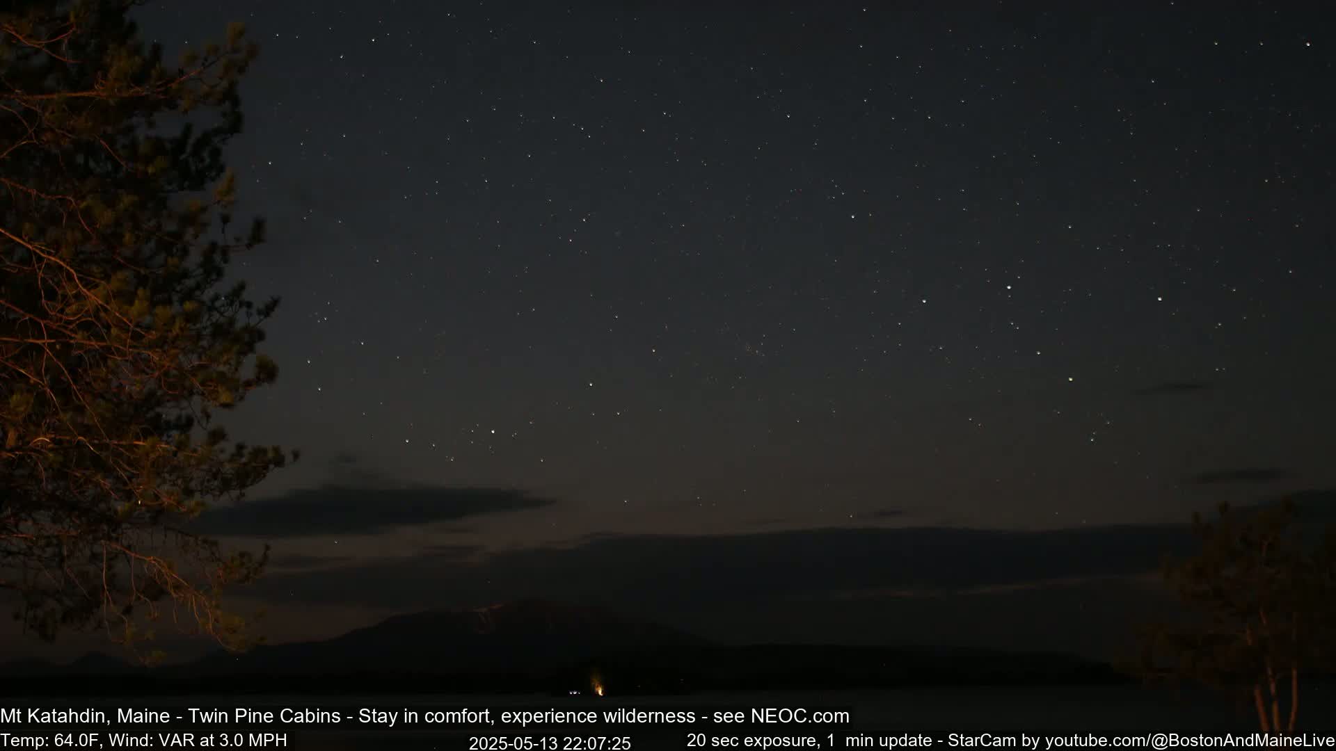 Mt Katahdin Live Cam - Millinocket, Maine, USA