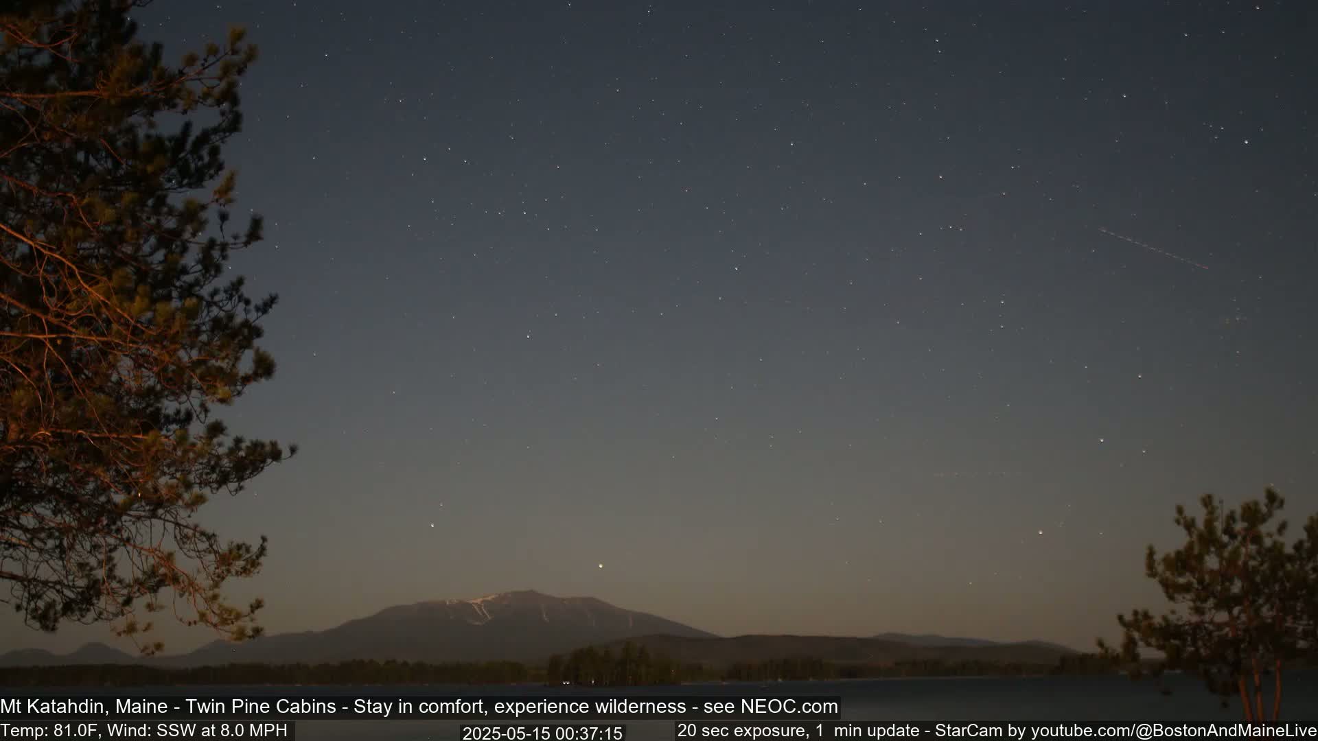 Mt Katahdin Live Cam - Millinocket, Maine, USA