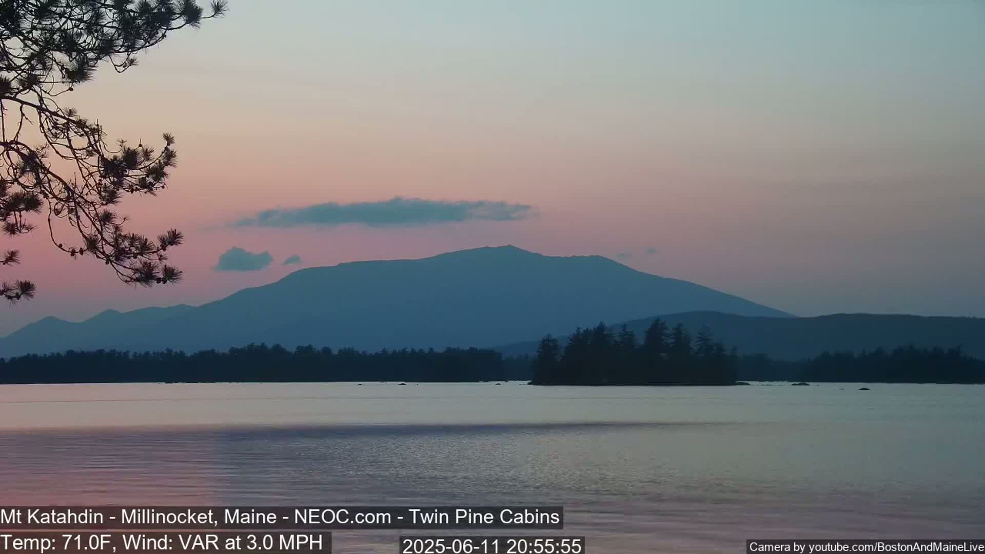 Mt Katahdin Live Cam - Millinocket, Maine, USA