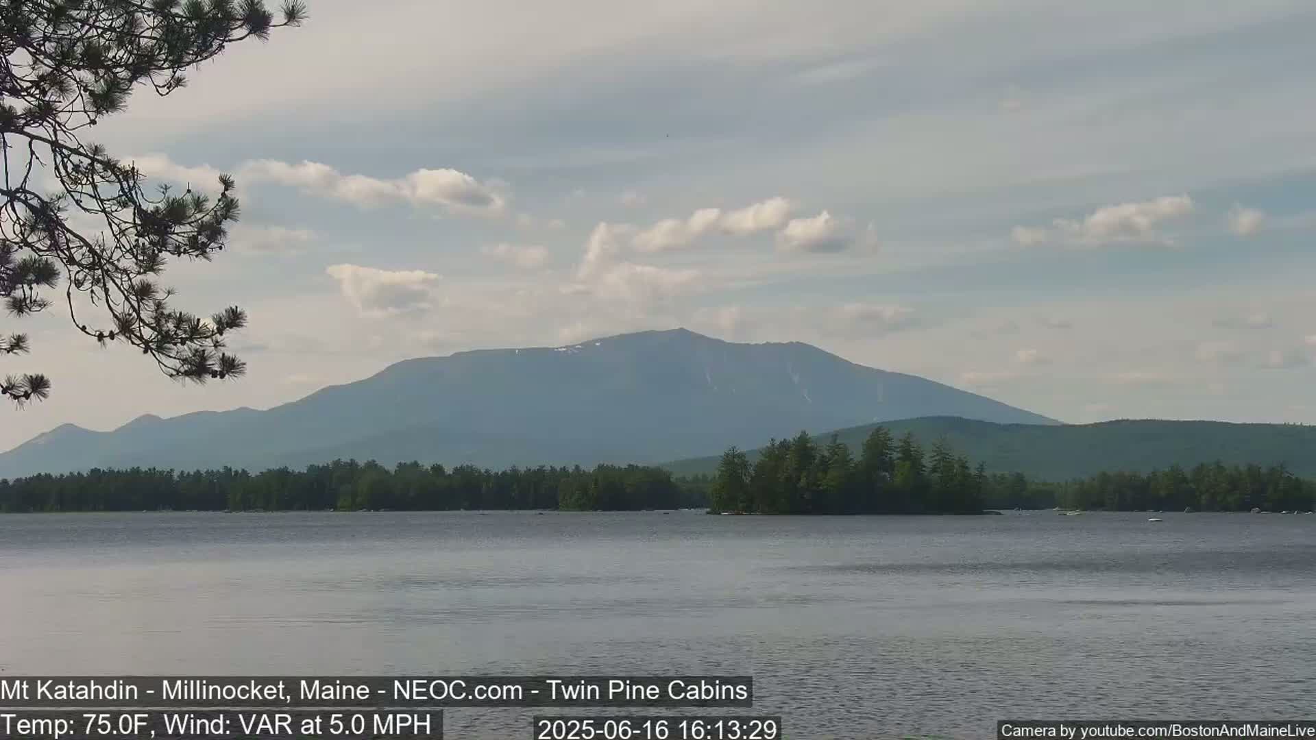 Mt Katahdin Live Cam - Millinocket, Maine, USA