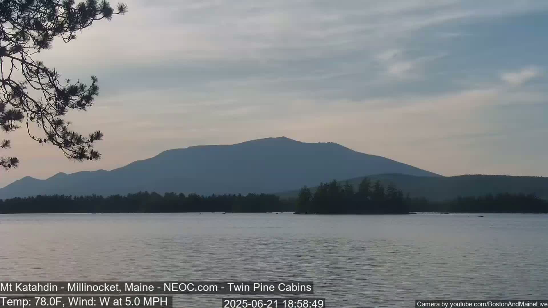 Mt Katahdin Live Cam - Millinocket, Maine, USA