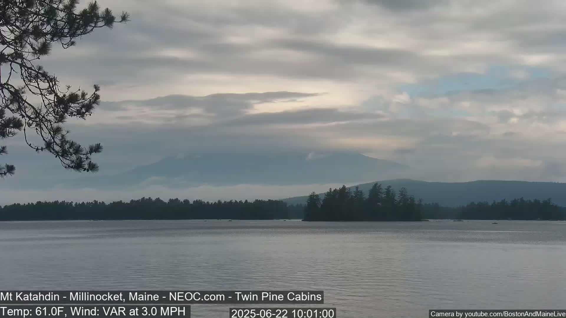 Mt Katahdin Live Cam - Millinocket, Maine, USA