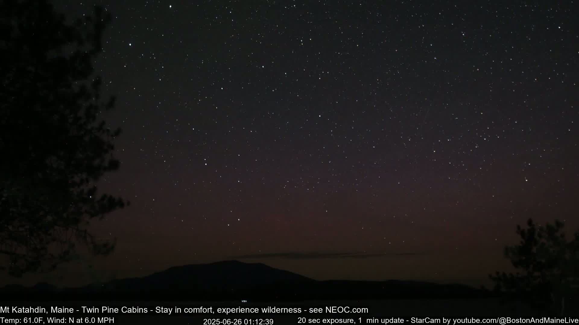 Mt Katahdin Live Cam - Millinocket, Maine, USA