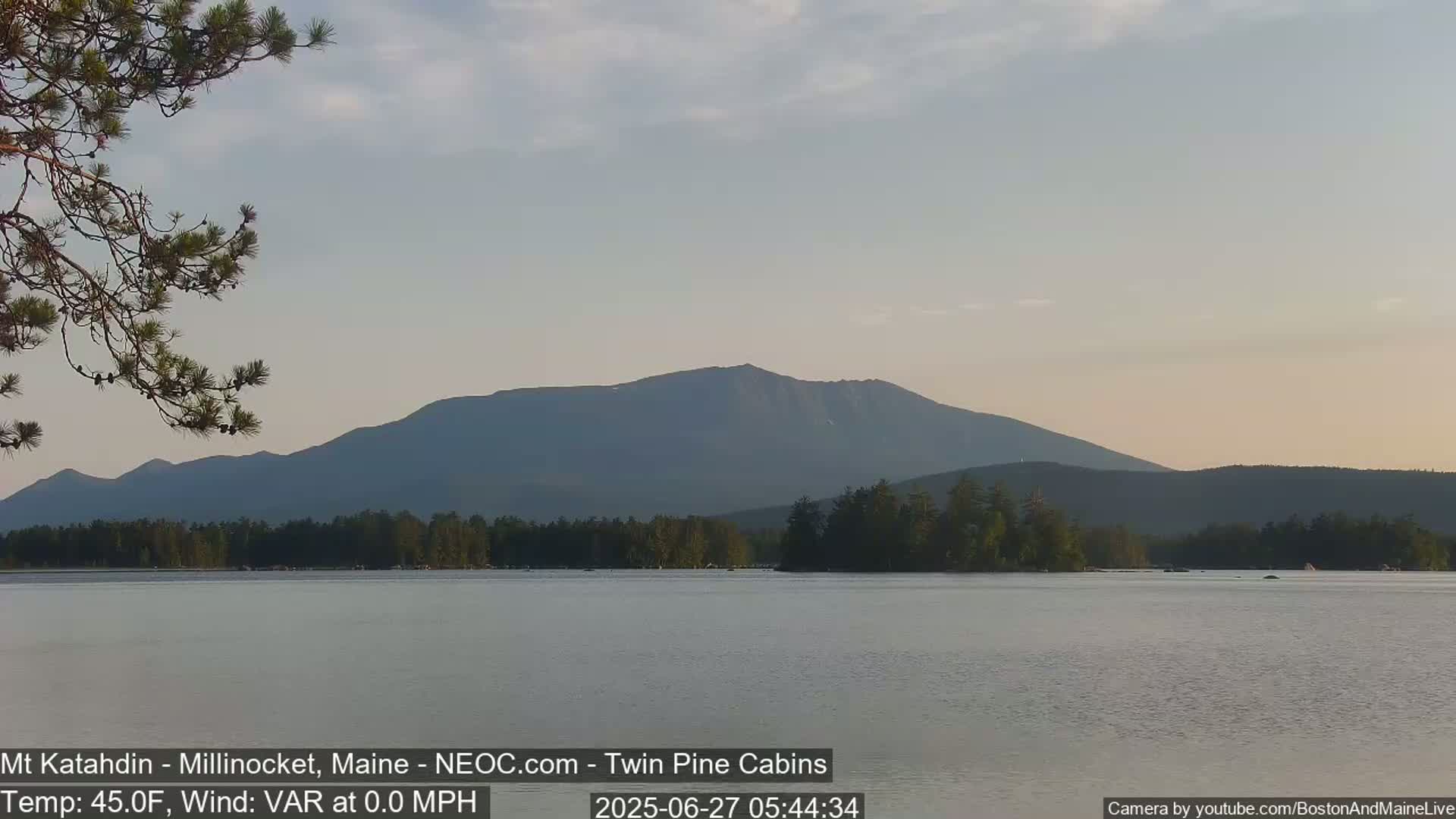 Mt Katahdin Live Cam - Millinocket, Maine, USA