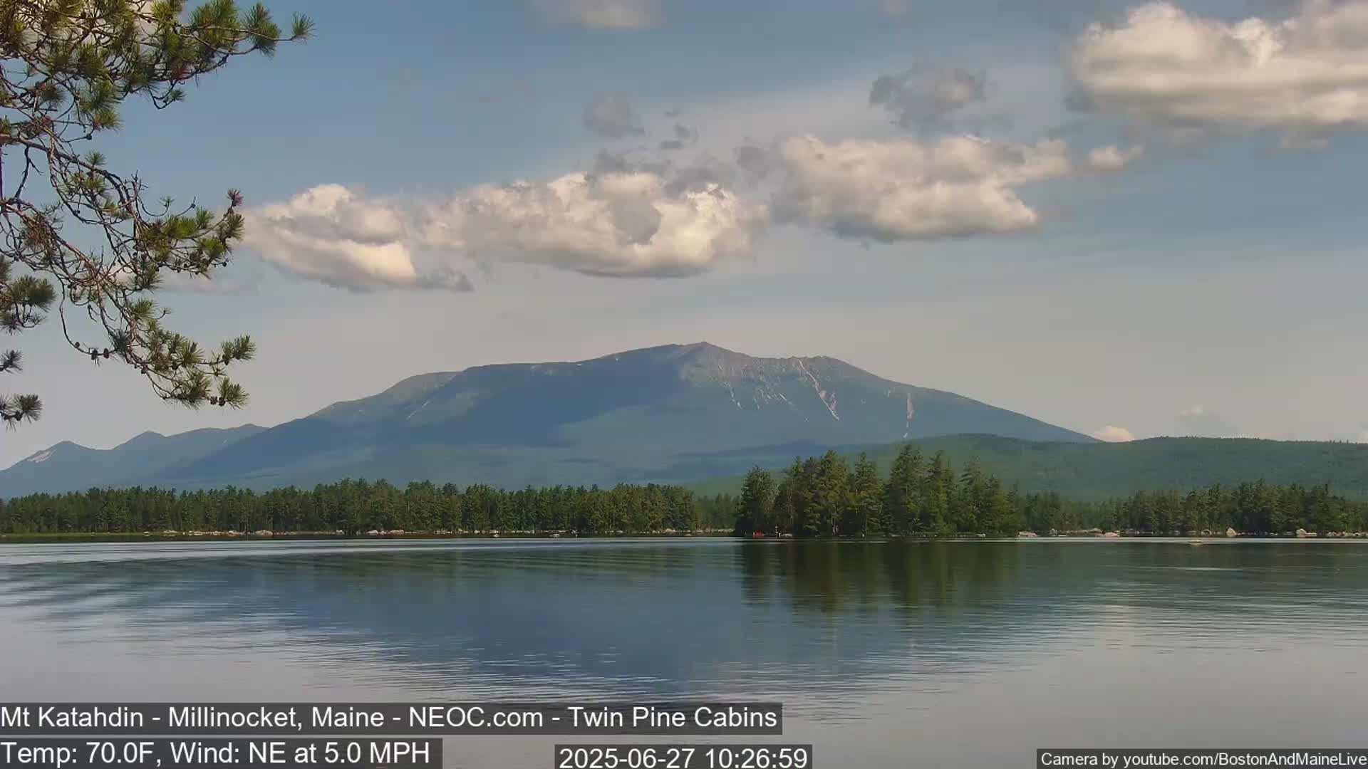 Mt Katahdin Live Cam - Millinocket, Maine, USA
