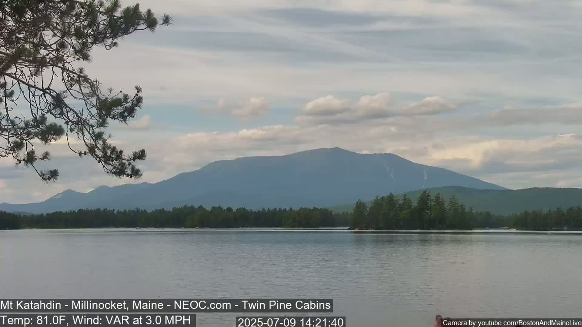 Mt Katahdin Live Cam - Millinocket, Maine, USA