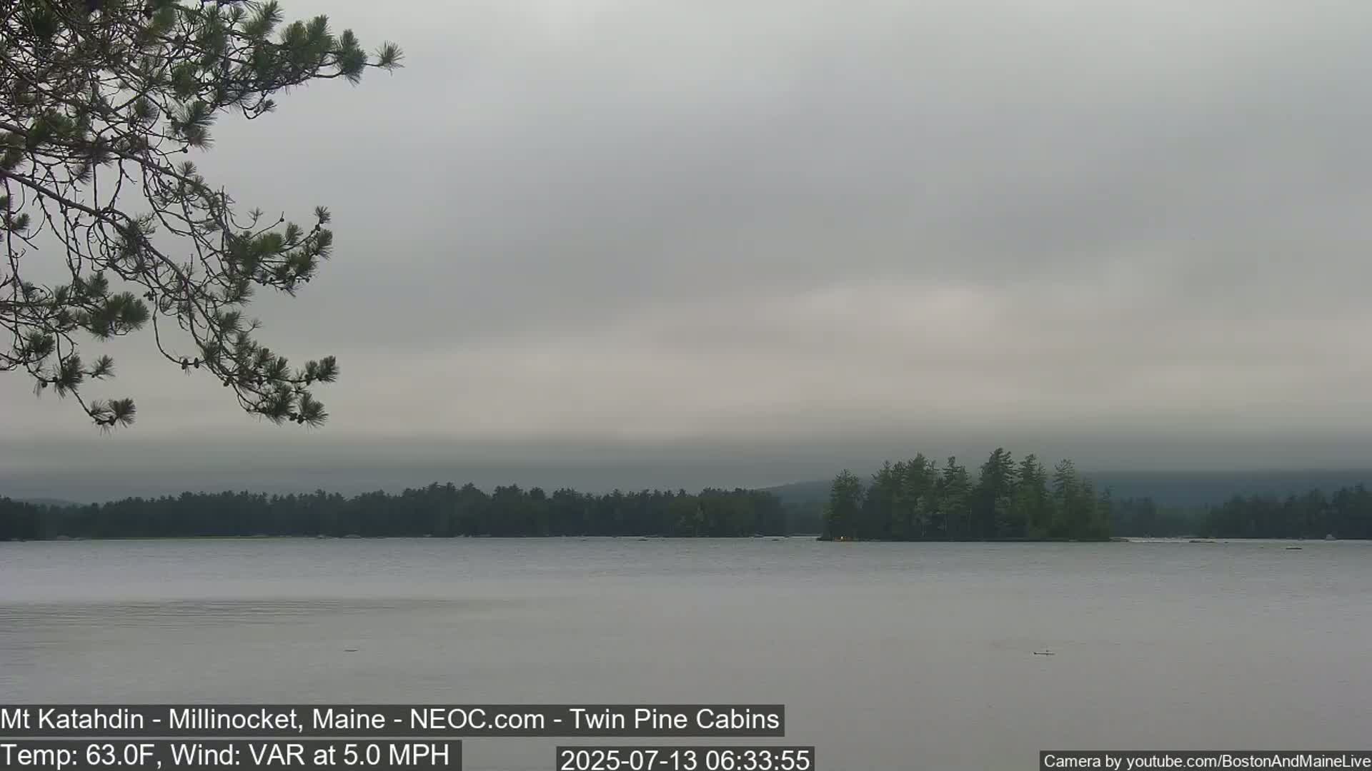 Mt Katahdin Live Cam - Millinocket, Maine, USA