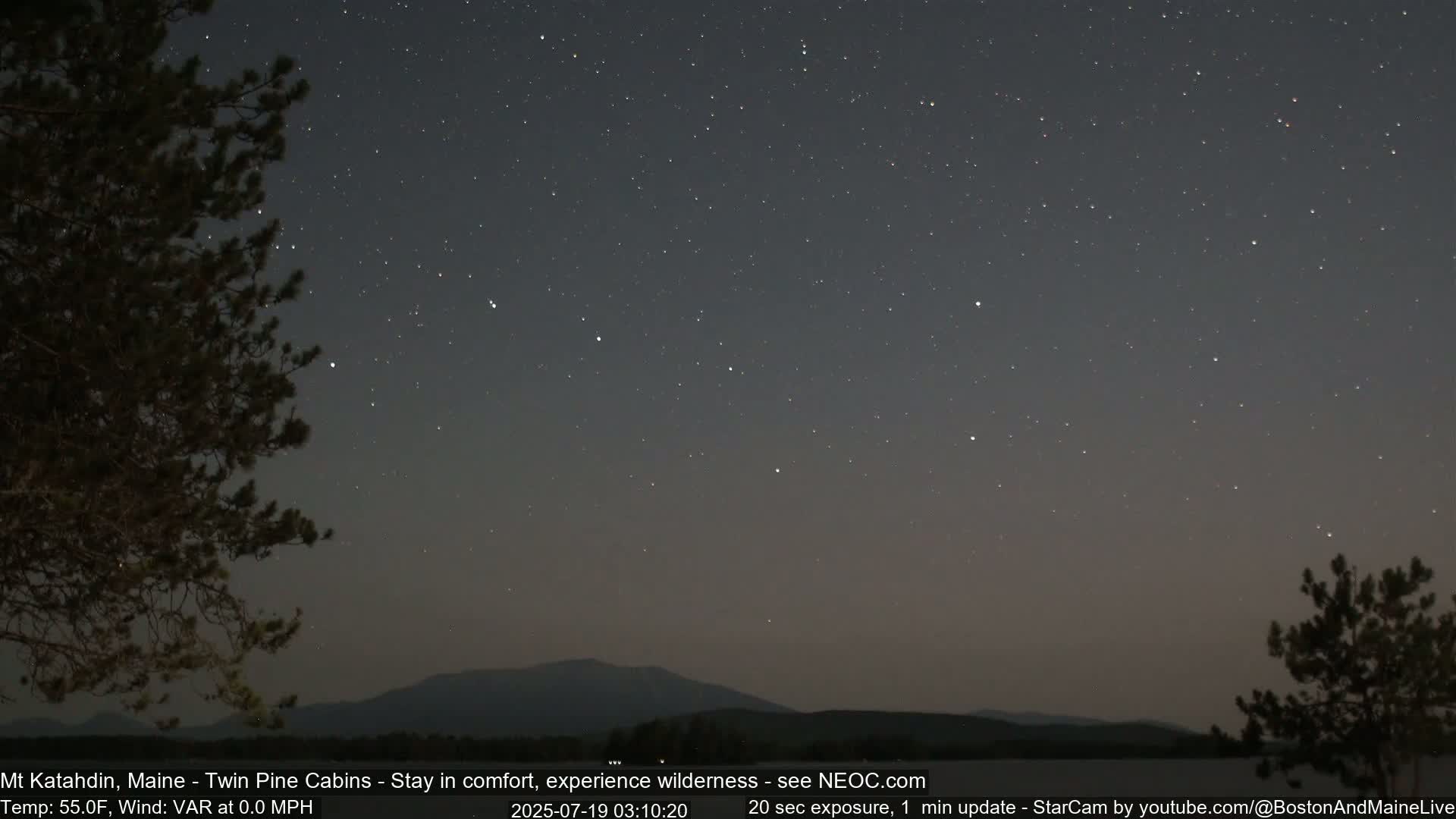 Mt Katahdin Live Cam - Millinocket, Maine, USA