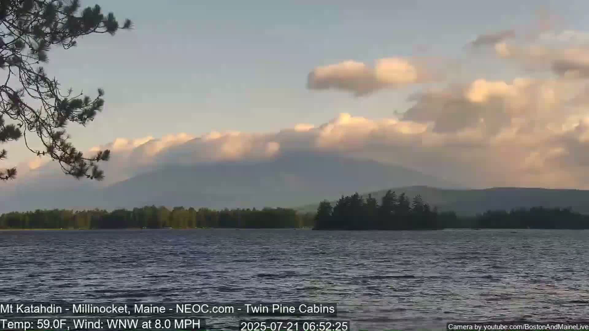 Mt Katahdin Live Cam - Millinocket, Maine, USA