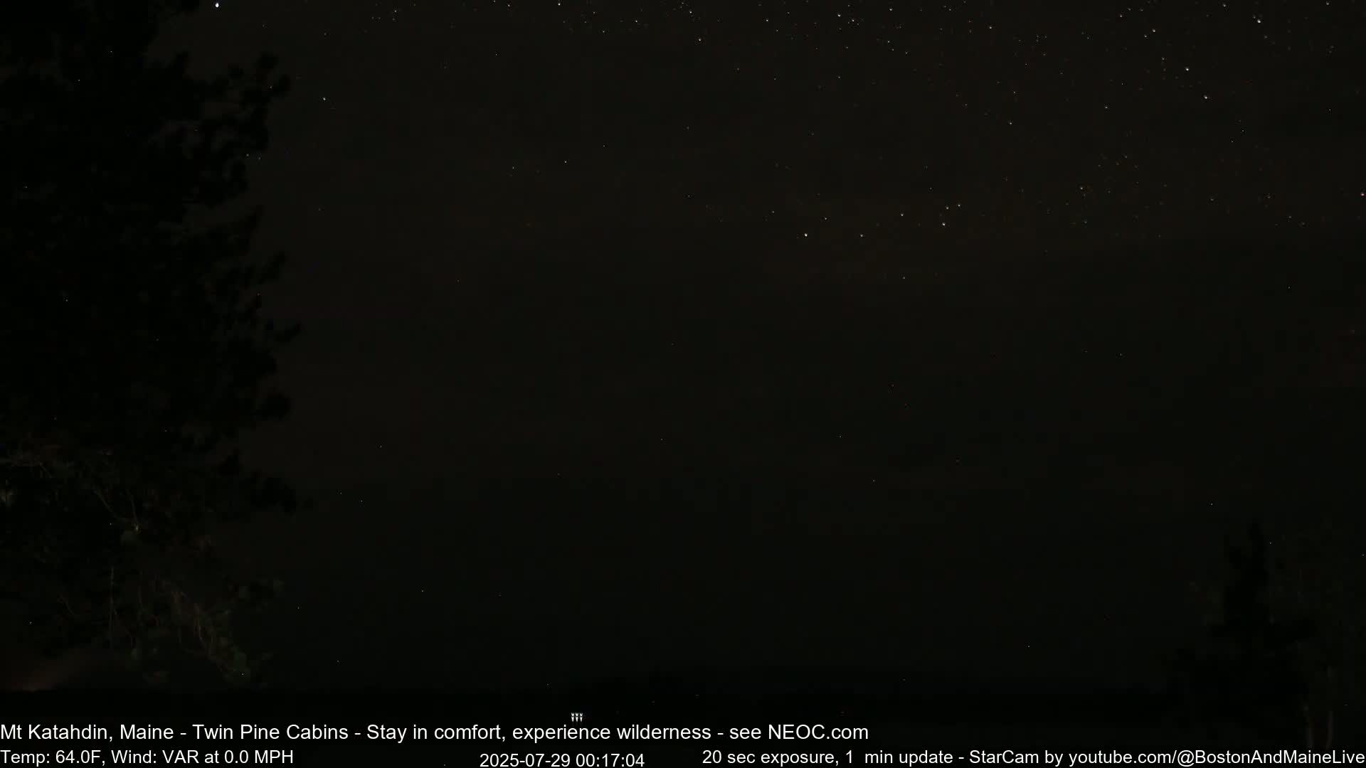 Mt Katahdin Live Cam - Millinocket, Maine, USA
